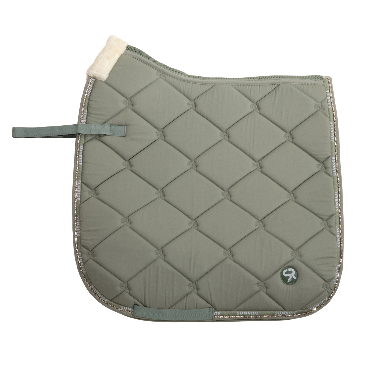 Sunride Dressurschabracke Wellington - olive, Größe Full