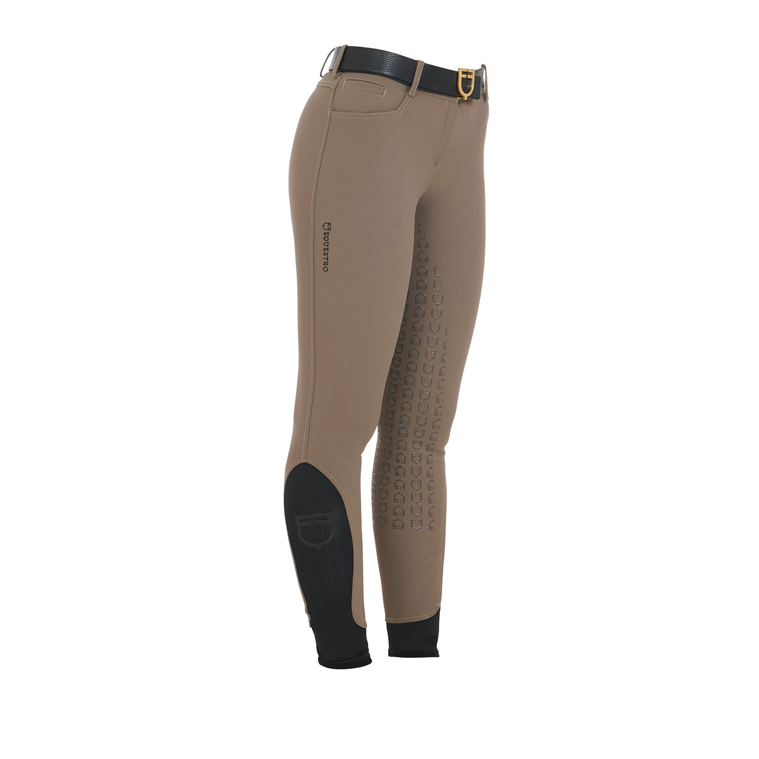Equestro Aria slim fit Vollgrip Reithose Damen - walnut, Größe 32