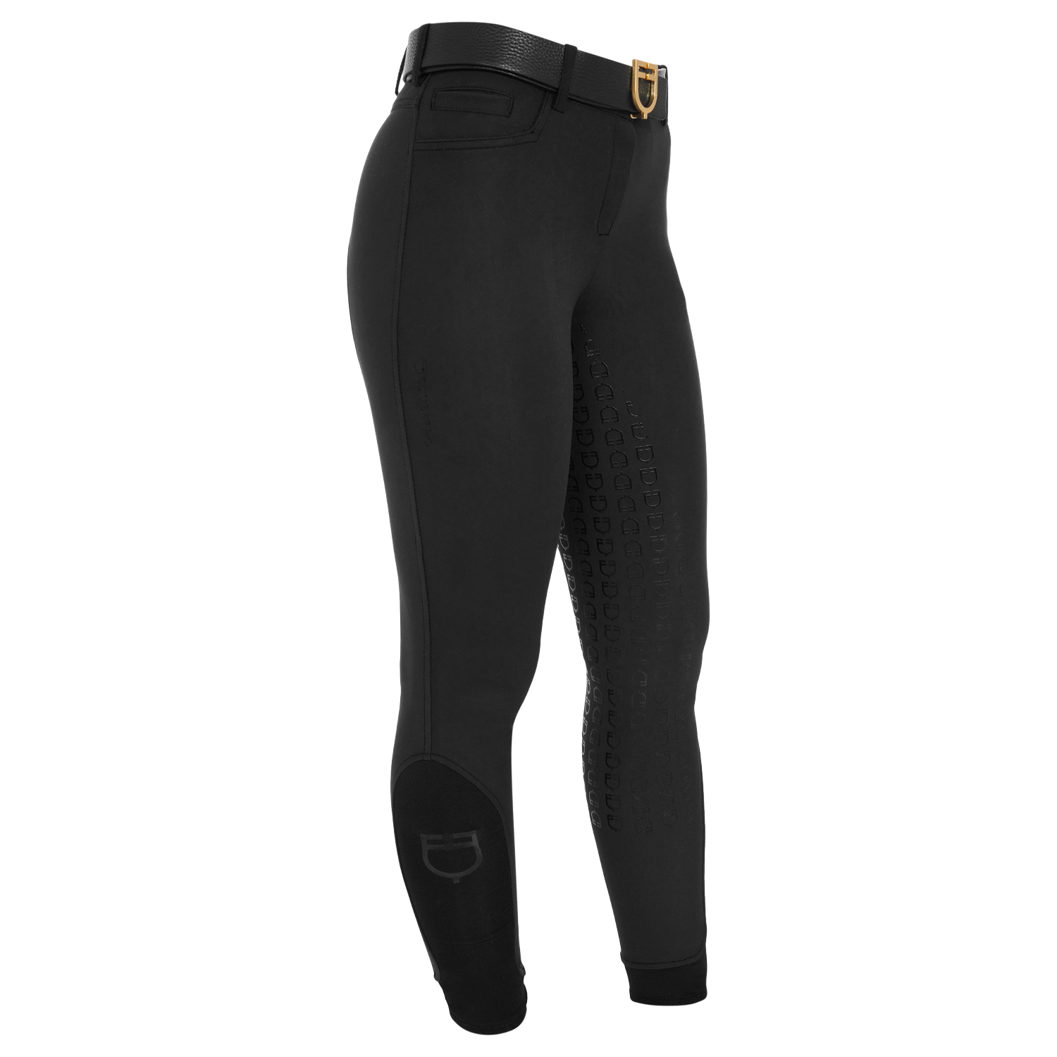 Equestro Aria slim fit Vollgrip Reithose Damen - black, Größe 38