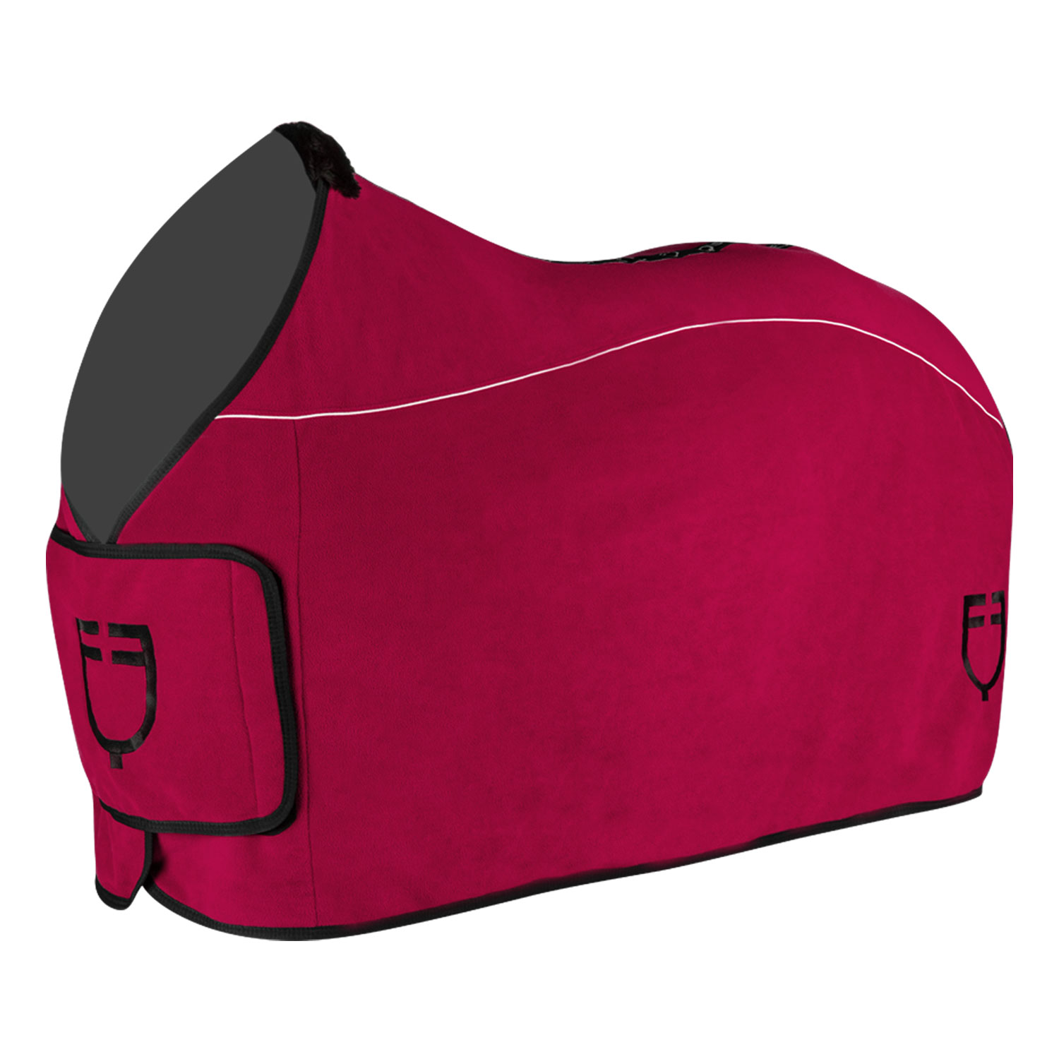 Equestro GP Fleece Rug Abschwitzdecke - burgundy, Größe 135 cm