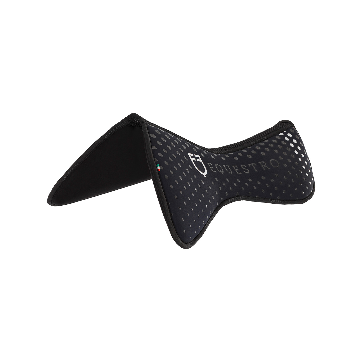 Equestro Memory Foam Sattelpad mit Silikon-Grip - navy/white