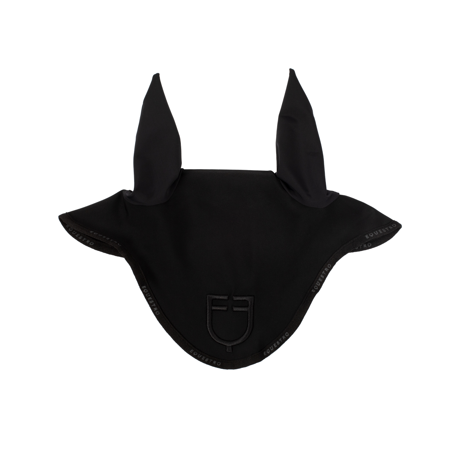 Equestro Fliegenohren mit Logo - black/black, Größe COB