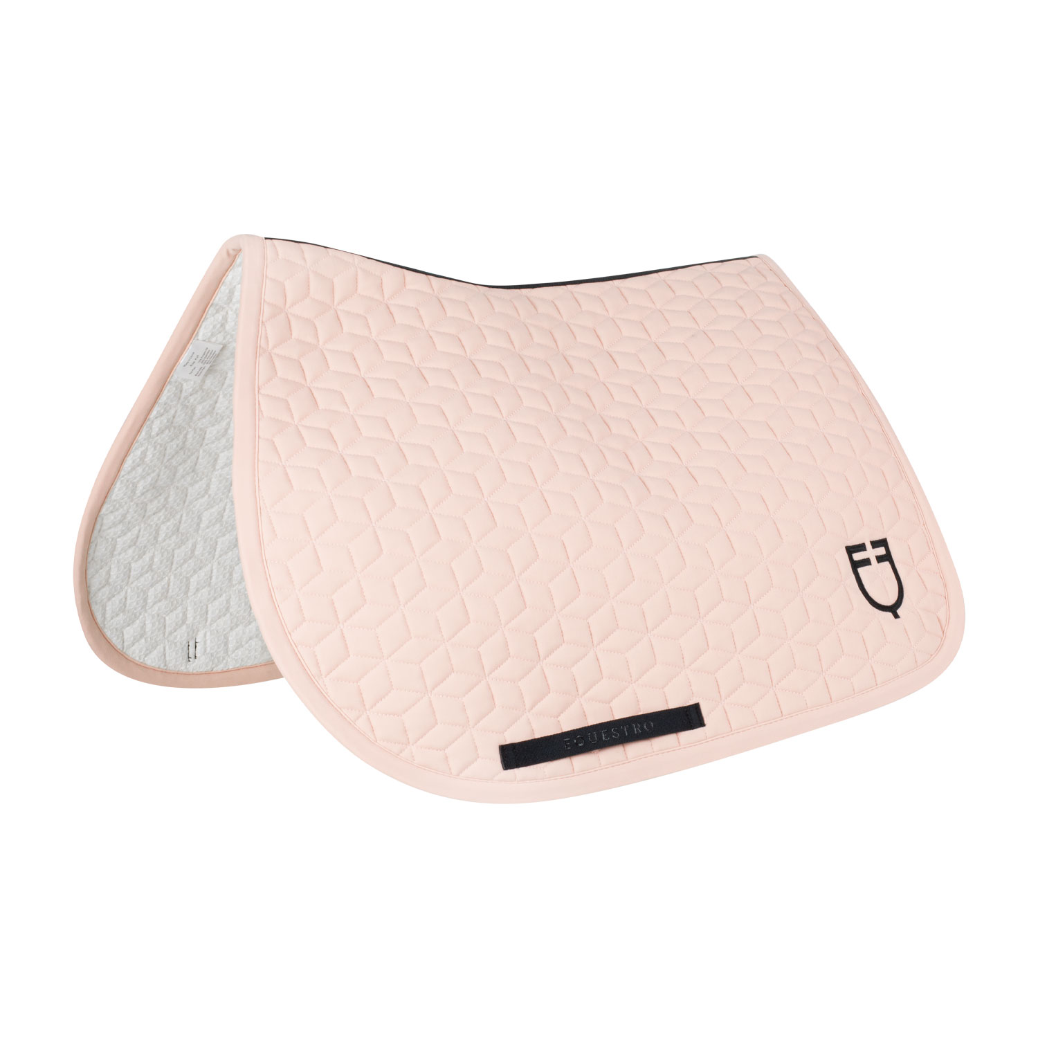 Equestro Cube-quilted Schabracke Springen - cameo rose, Größe FULL
