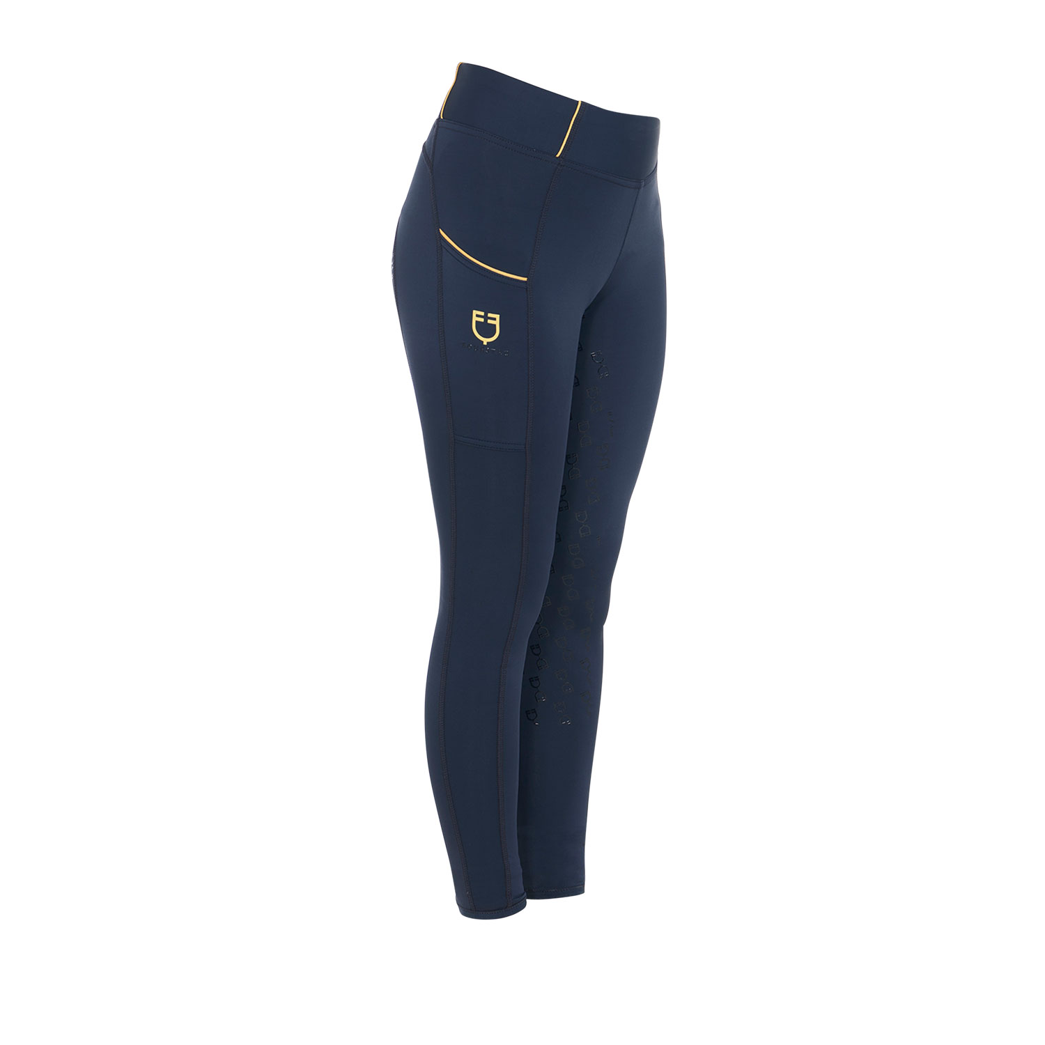 Equestro Slim Fit Vollgrip Reitleggings Kinder - navy, Größe 10 YEARS