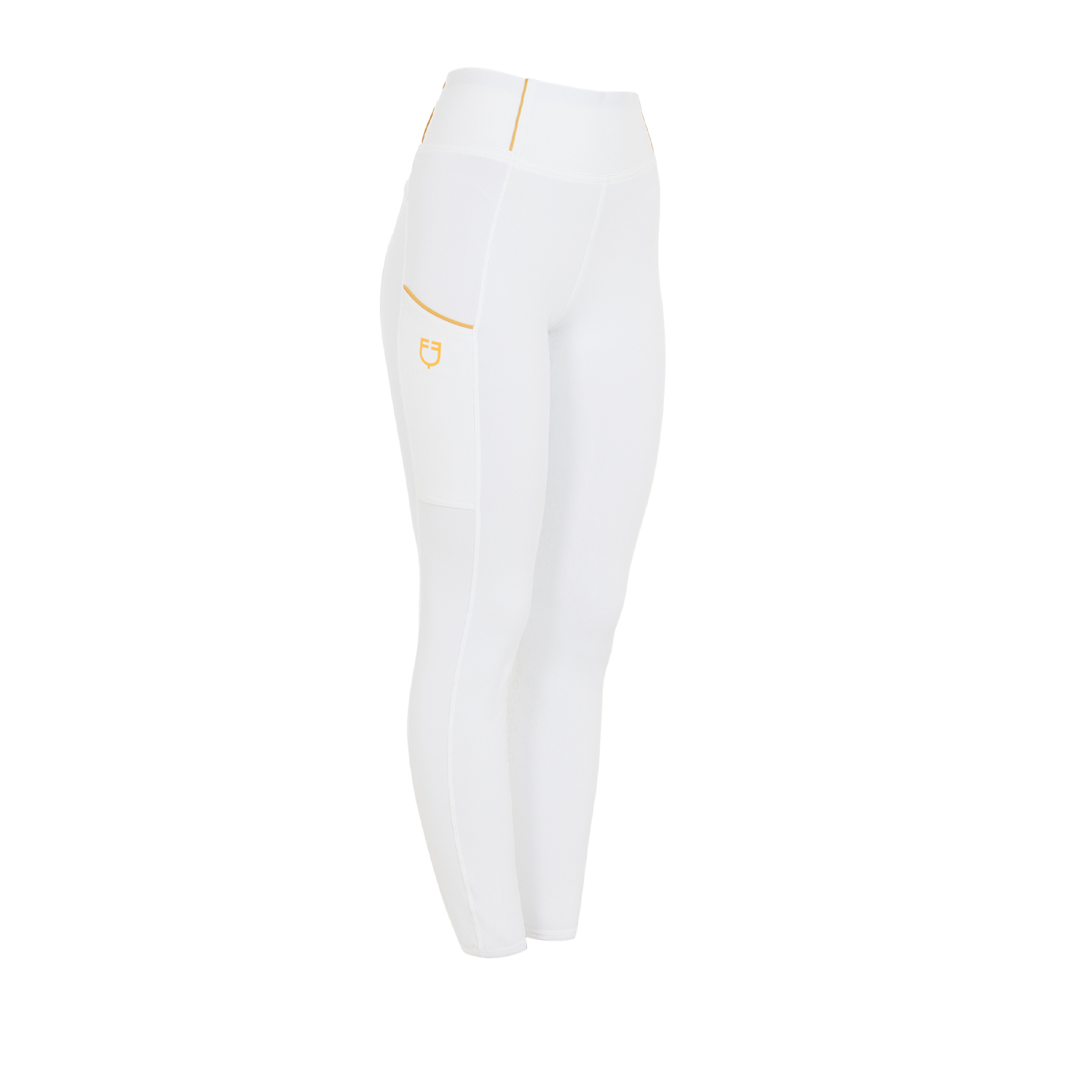 Equestro Slim Fit Vollgrip Reitleggings Kinder - white, Größe 12 YEARS