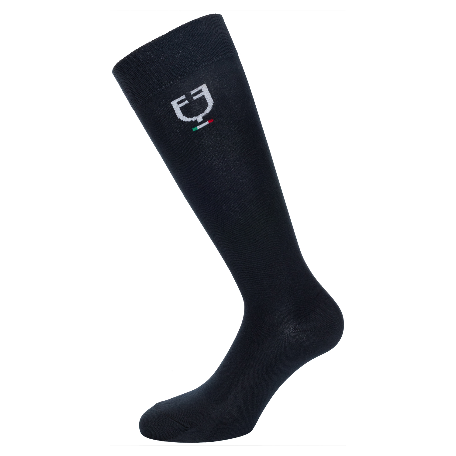 Equestro Stretch Kniestrümpfe Italian Flag - navy, Größe L