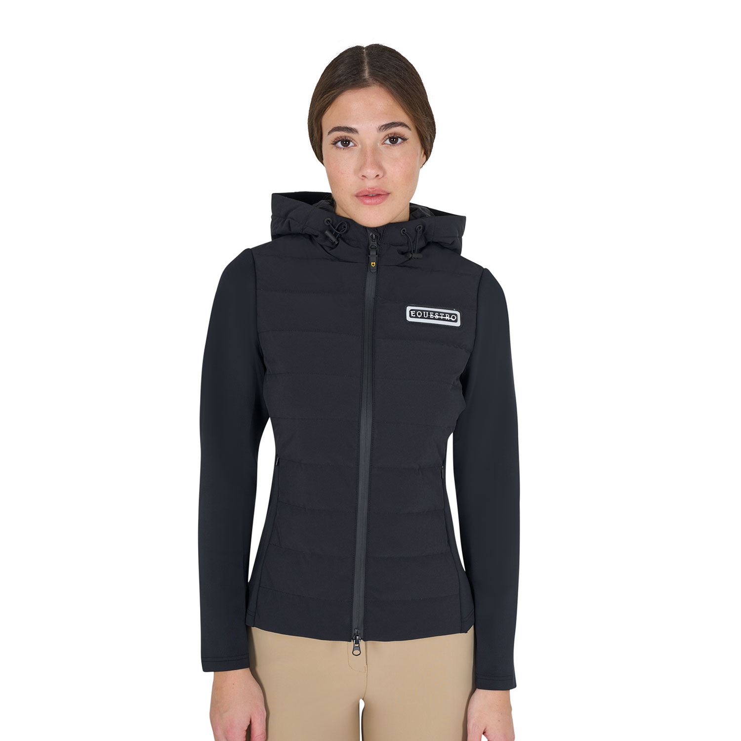 Equestro Steppjacke Damen - black, Größe XS