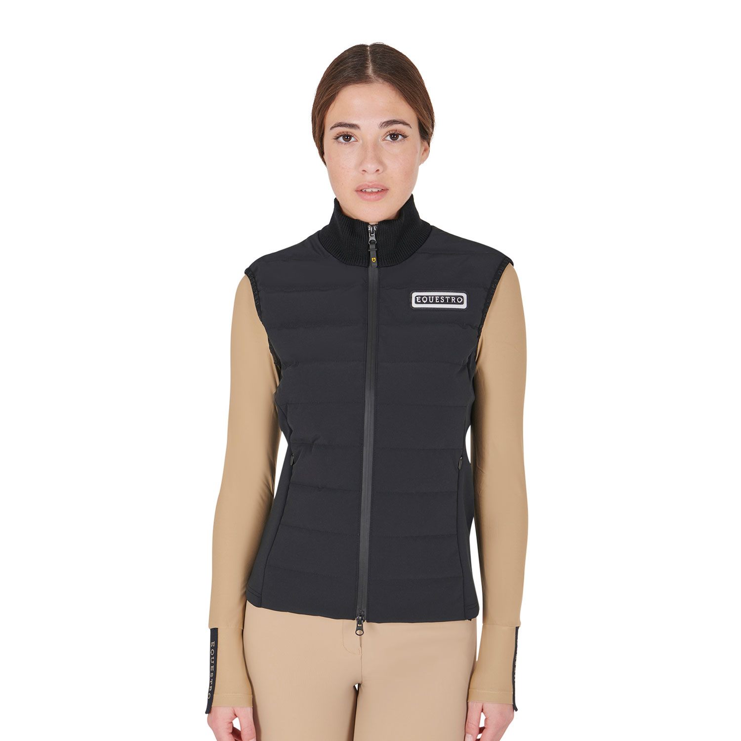Equestro Steppweste Damen - black, Größe XS