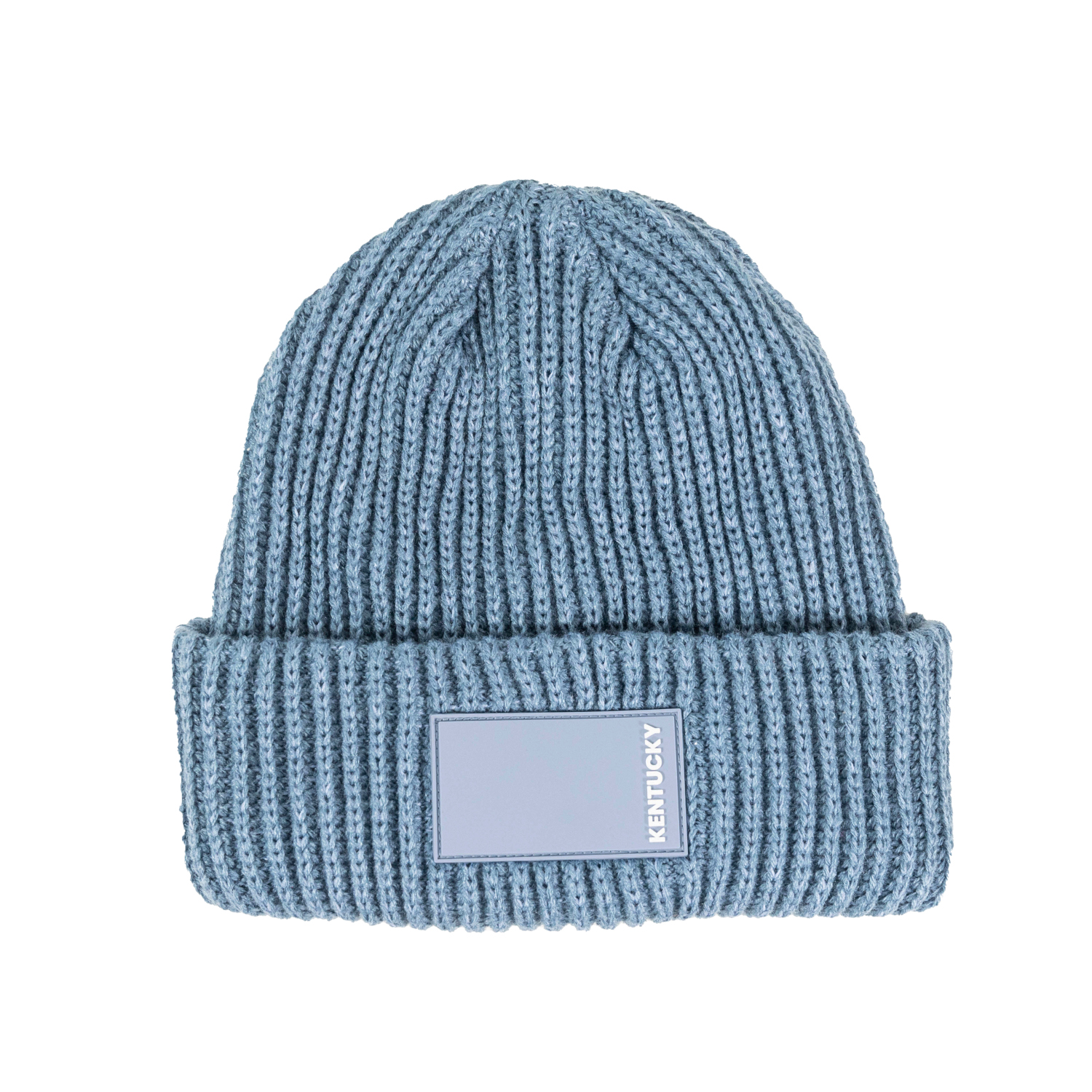 Kentucky Horsewear Beanie mit gummiertem Logo - hellblau