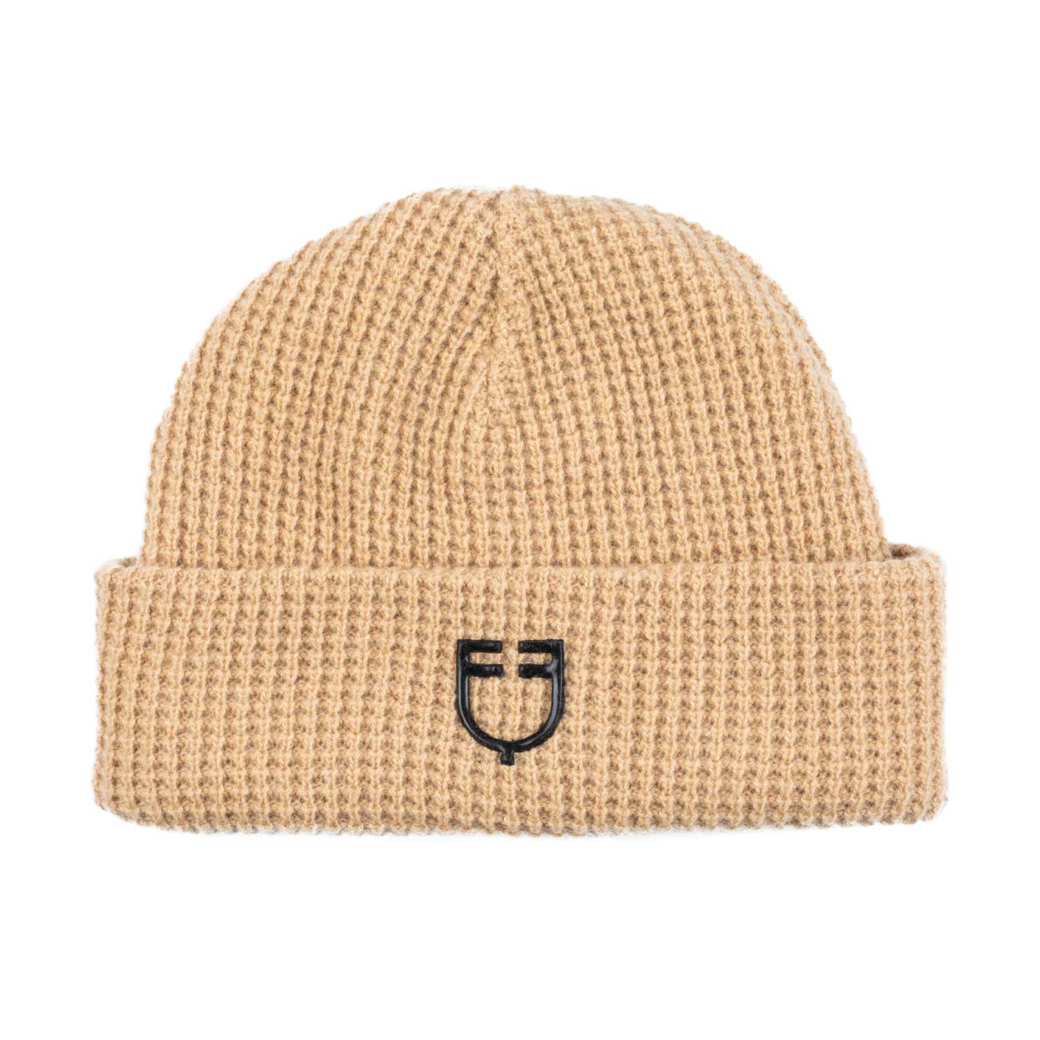 Equestro ribbed Beanie - cammello