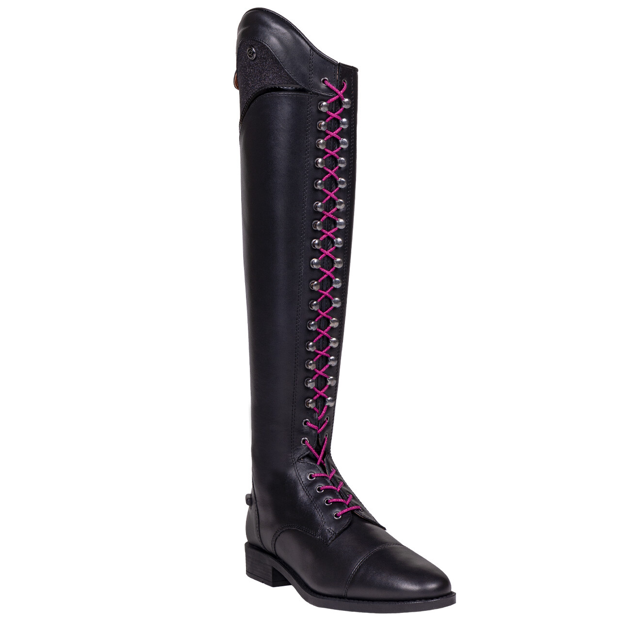 QHP elastische Schnürsenkel Glitter extra lang - pink