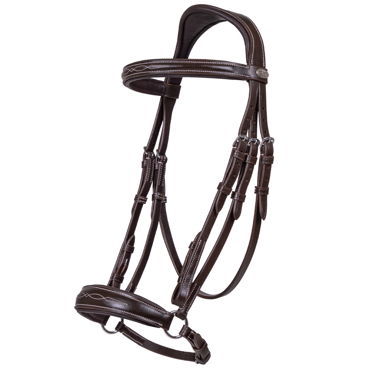 QHP Hannoveranische Trense Luxus - dark brown, Größe Shetty