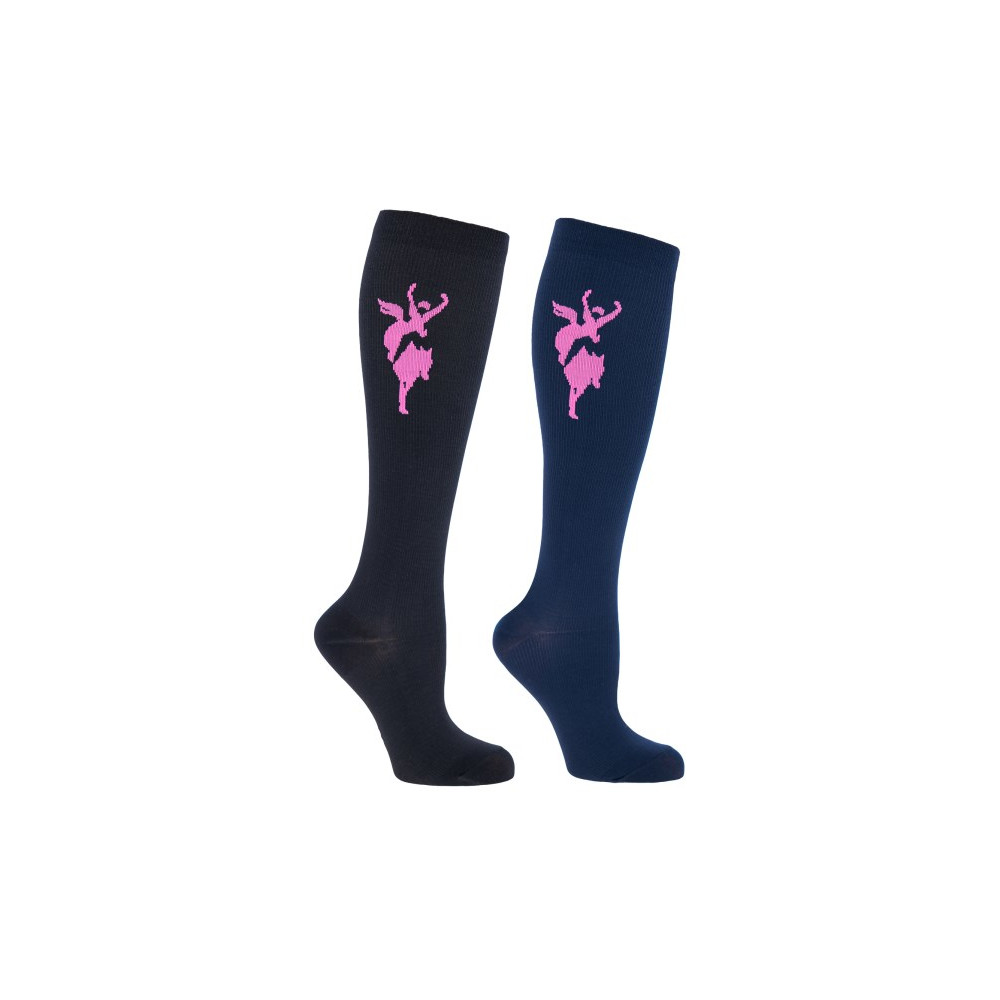 PFIFF Calze Da Equitazione Donna In Set | Extra Sottili, In Cotone, Taglia 29-35, Lavabili A 30°