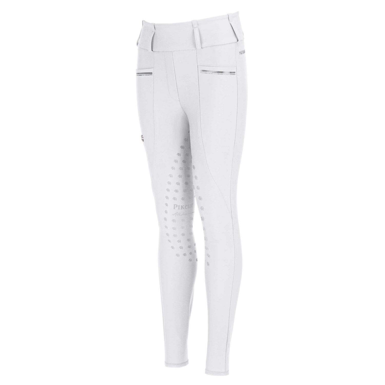 Pikeur FS24 Lilith SD Vollgrip Reithose Kinder Hochbund - white, Größe 158