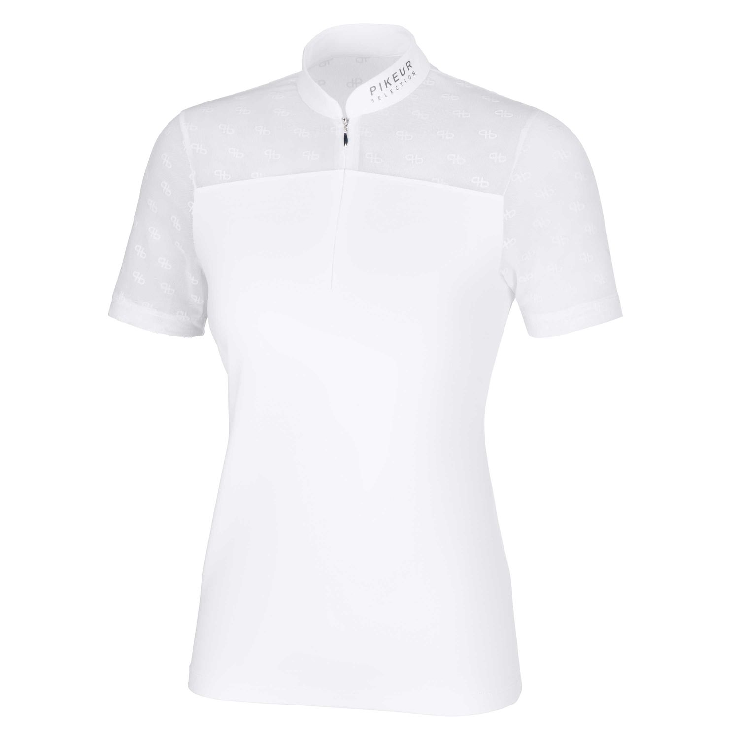 Pikeur FS24 Zip Turniershirt Damen - white, Größe 44