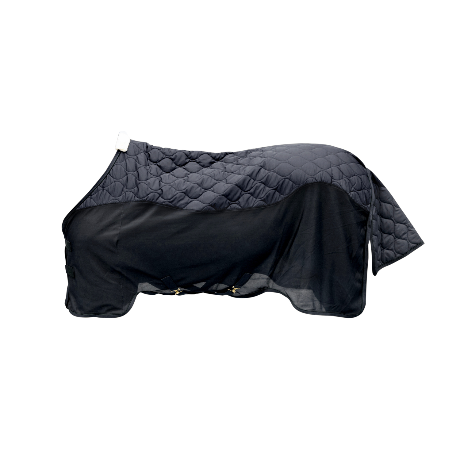 Kentucky Horsewear Transport Abschwitzdecke Fleece Mesh - black, Größe 165