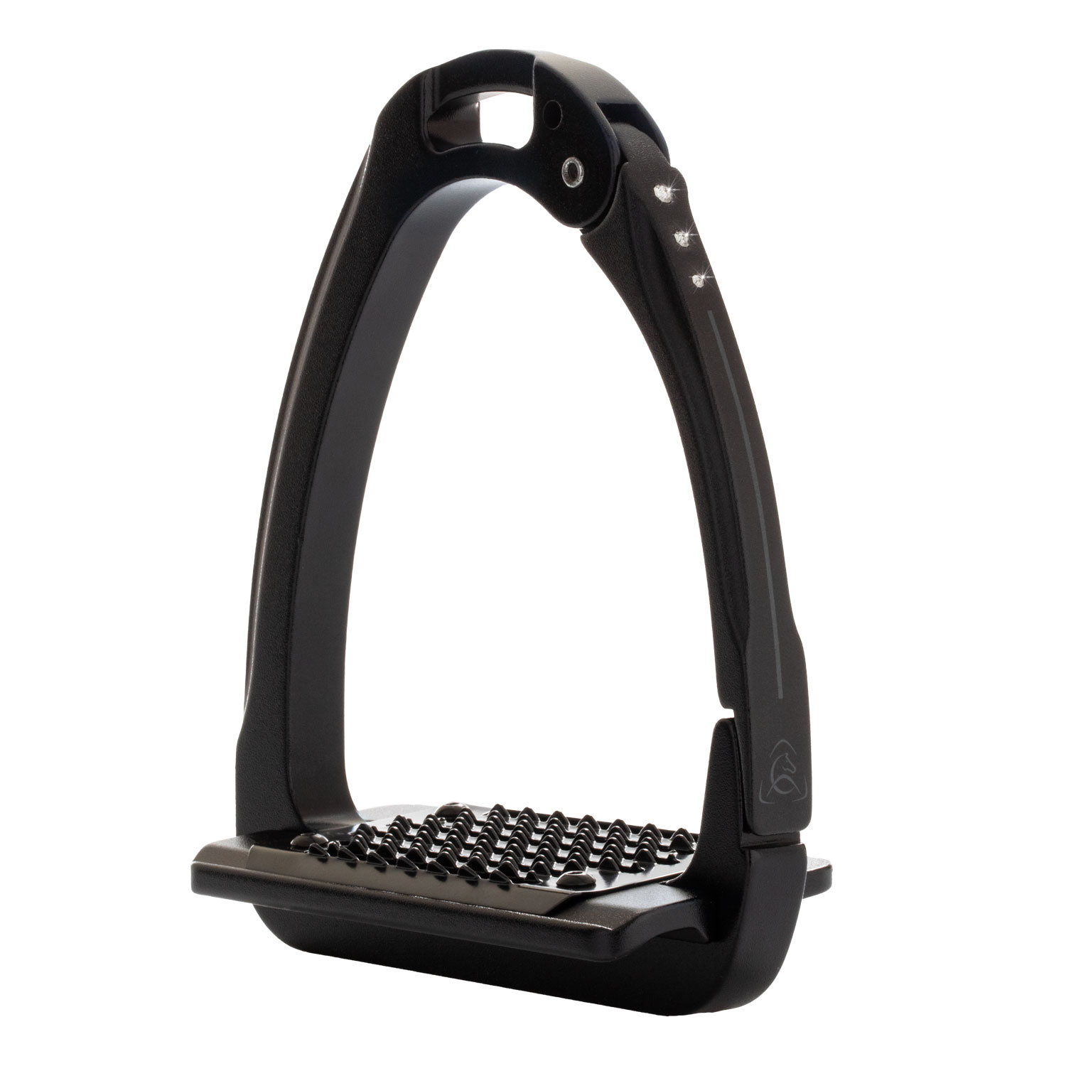 Acavallo Arena Aluplus 2.0 Steigbügel Swarovski - total black
