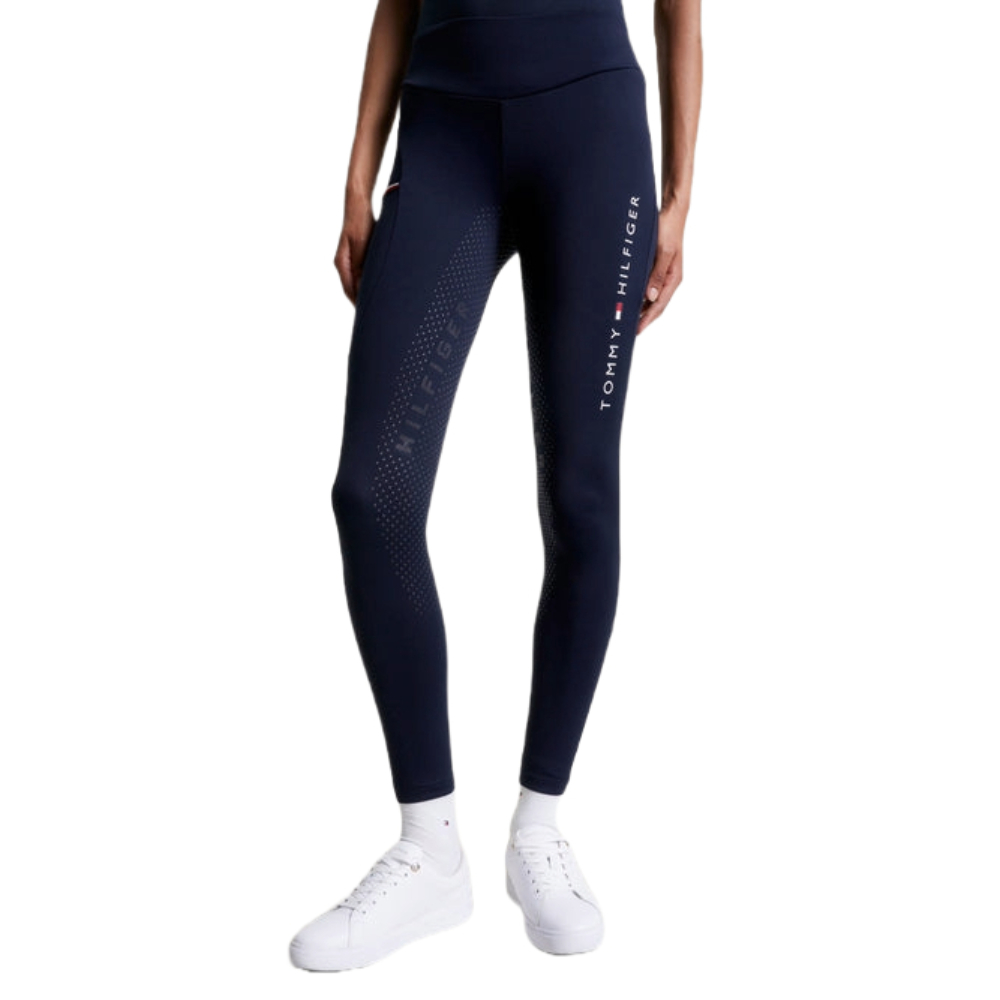 Tommy Hilfiger Equestrian Elmira Vollgrip Reitleggings Damen - desert sky, Größe L