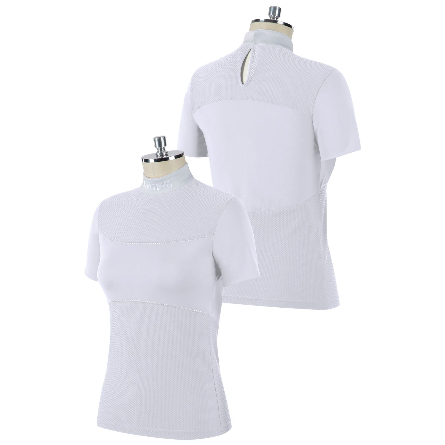 Animo Britney 24S Turniershirt Damen mit Strass - bianco, Größe 38