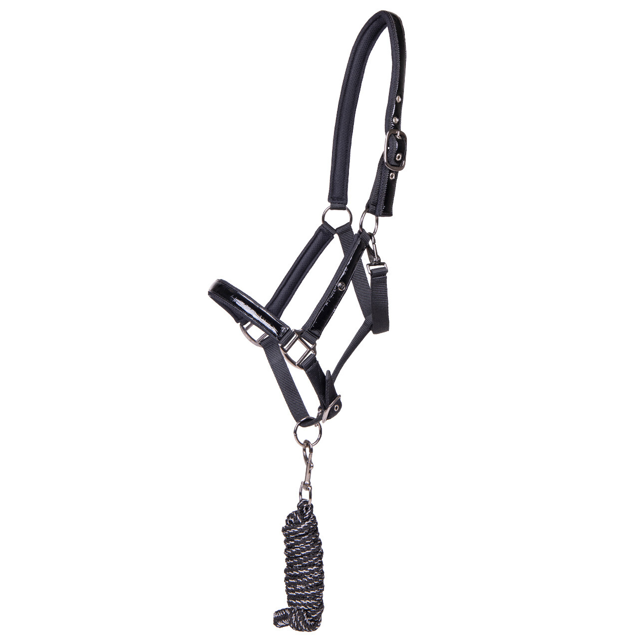 QHP Halfter-Set Djune - schwarz, Größe Pony