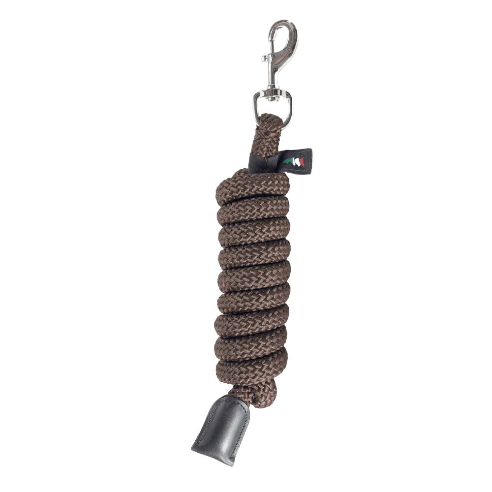 Equiline Gabe Führstrick Karabiner - braun