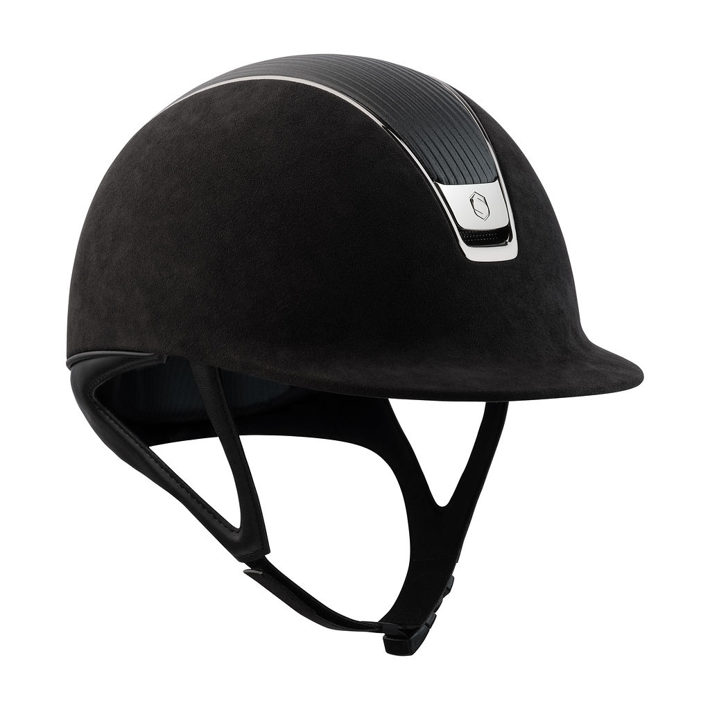 Samshield 2.0 Premium Alcantara Reithelm inkl. Premium Liner - schwarz, Größe 53 S