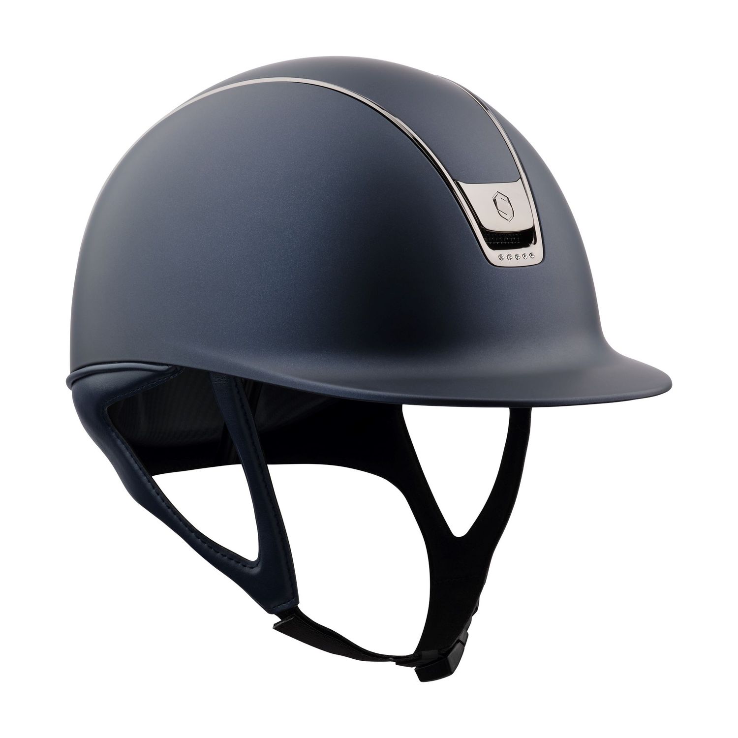 Samshield 2.0 Shadowmatt 5 Crystals Reithelm inkl. Liner - blau, Größe 56 S