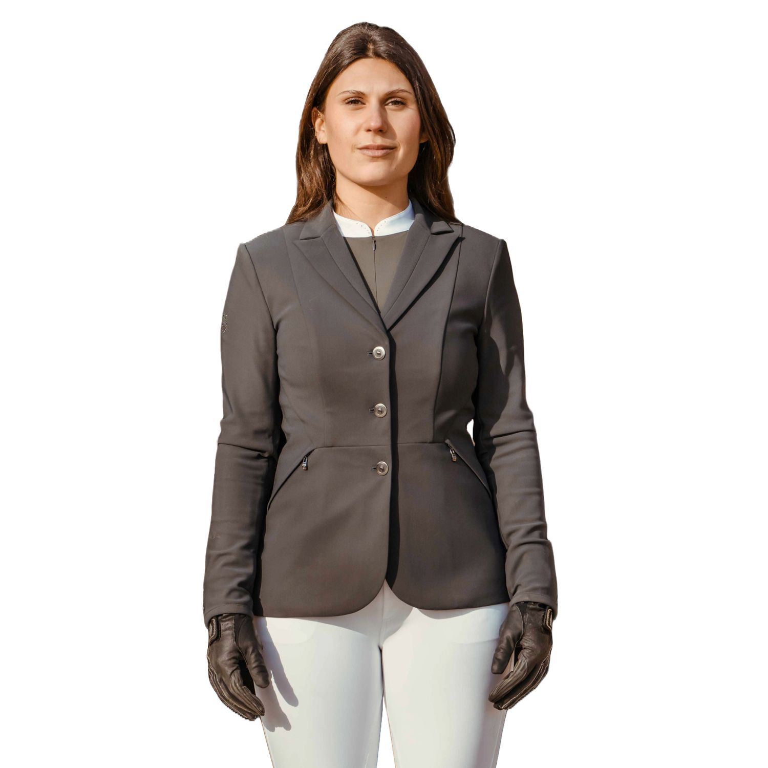 Samshield Jackie Air Turnierjacket Damen - anthracite texturized, Größe 38
