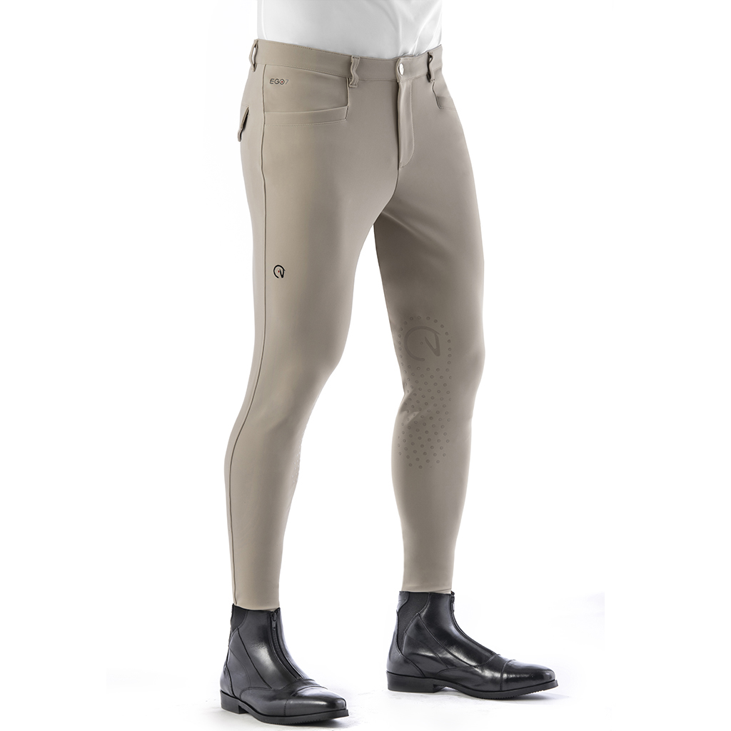 EGO7 Jumping EJ Knie Grip Reithose Herren - beige, Größe 46