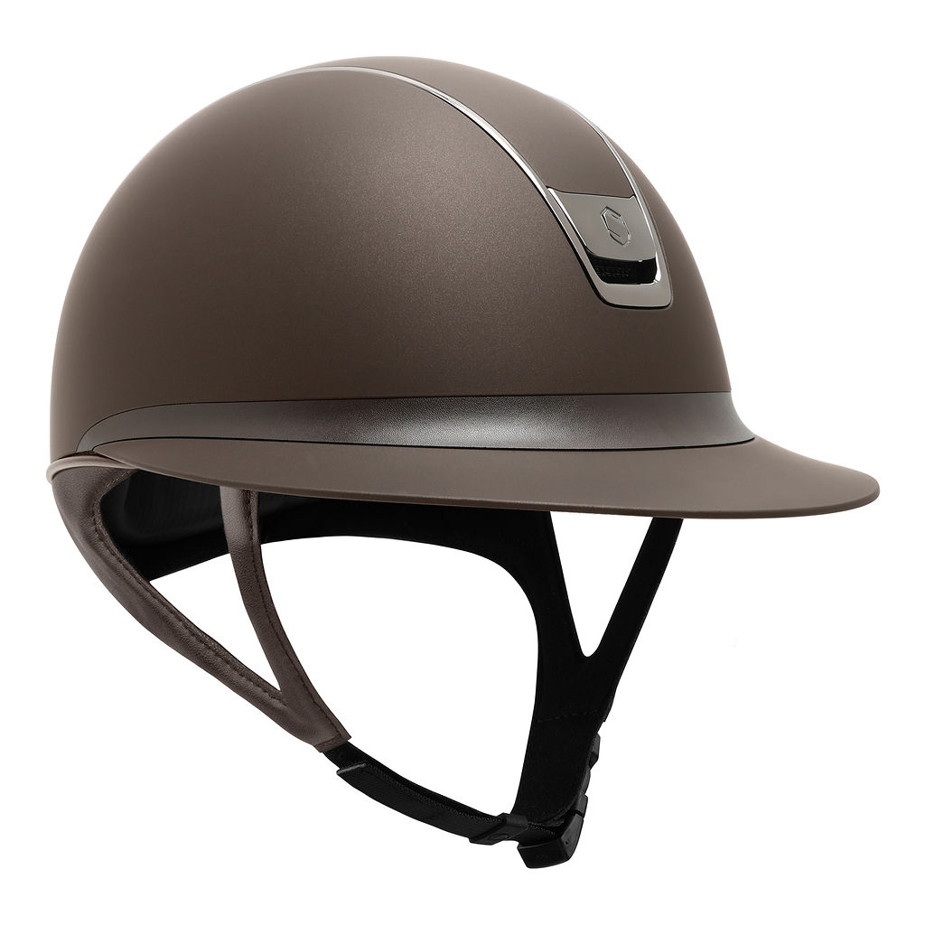 Samshield 2.0 Miss Shield Shadowmatt Reithelm inkl. Liner - braun, Größe 59 L