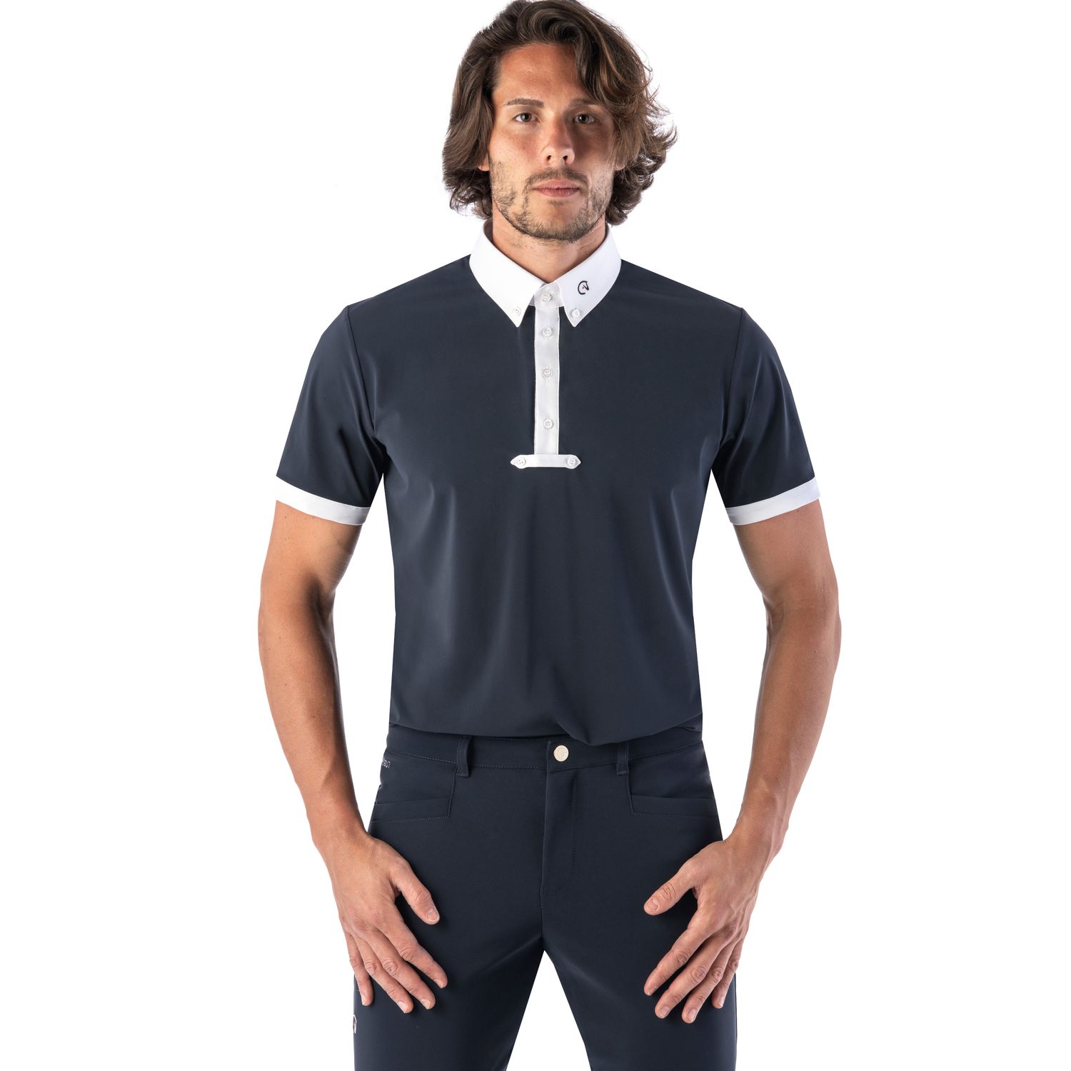 EGO7 MC Turniershirt kurzarm Herren - navy, Größe 50