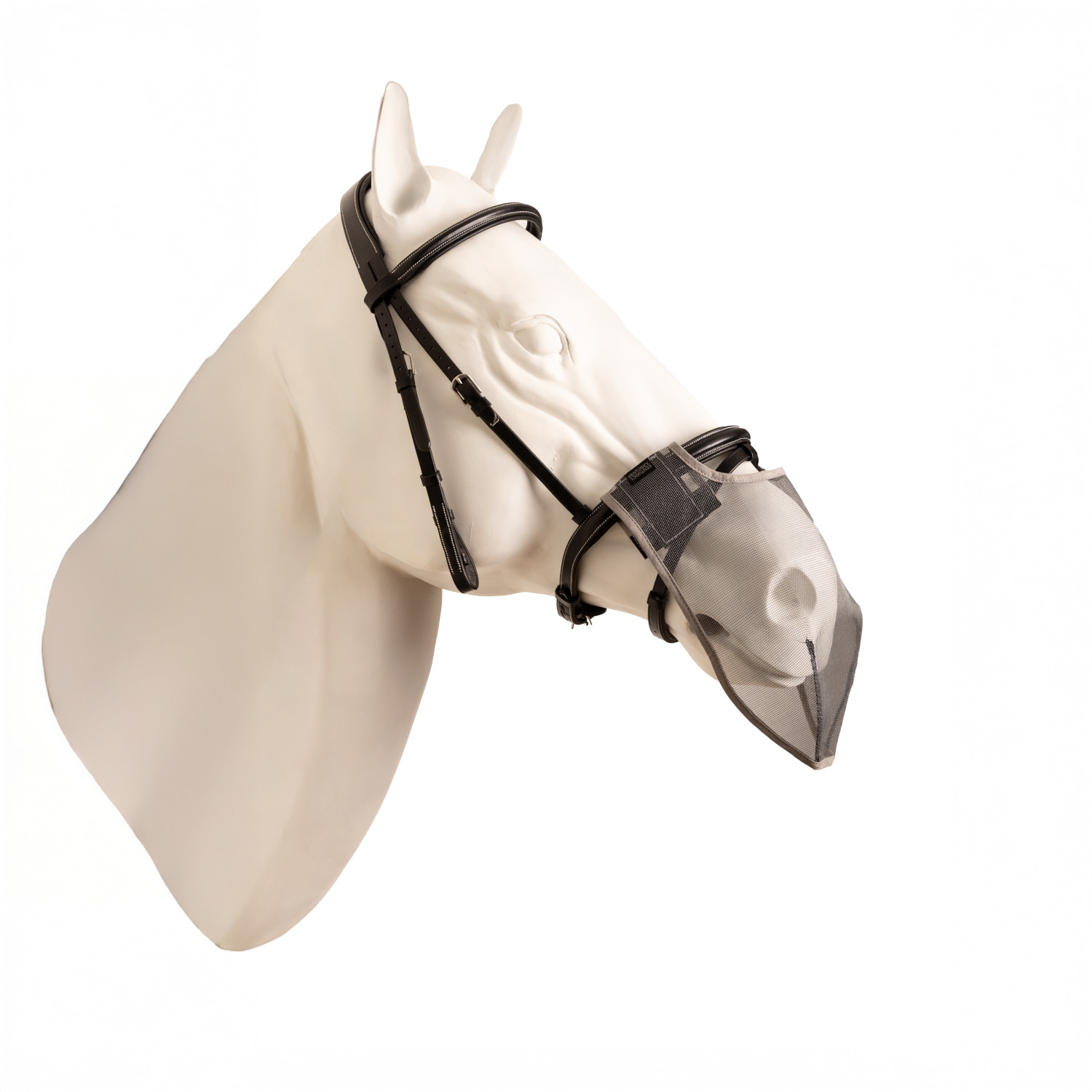 Kentucky Horsewear Anti Fly Nasen Netz - grau, Größe Medium