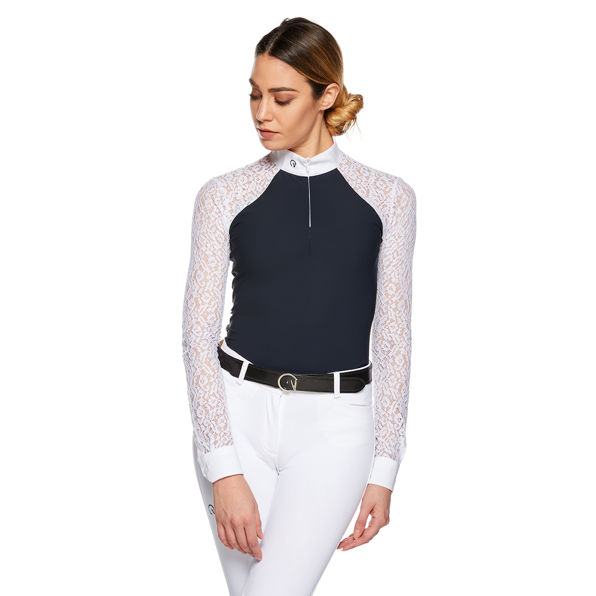 EGO7 Florentine ML Turniershirt langarm Damen - navy, Größe 34