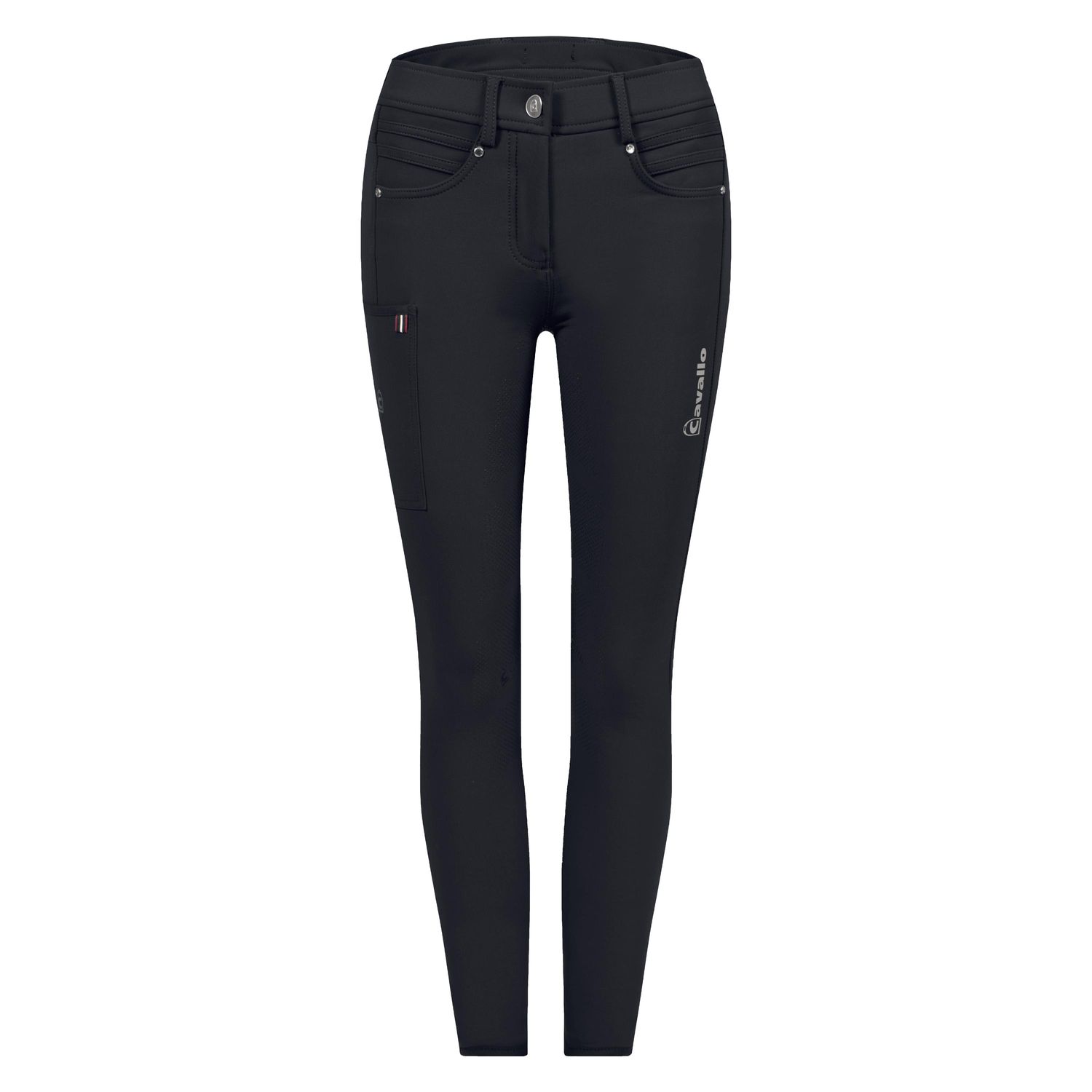 Cavallo CAVALCAROLE S Vollgrip Winter Reithose Damen u. Kinder - schwarz, Größe 40
