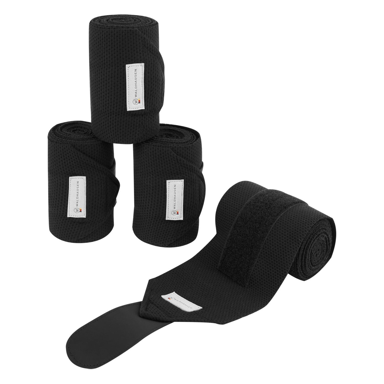 Waldhausen Bandagen Breath 4er Set - schwarz