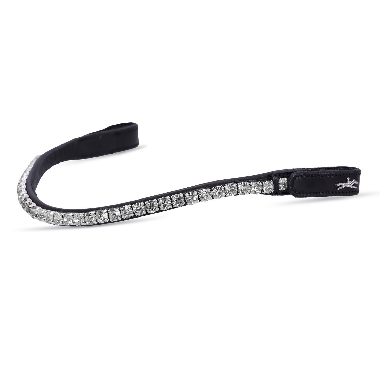Schockemöhle Stirnriemen Siena - black/crystal, Größe WB