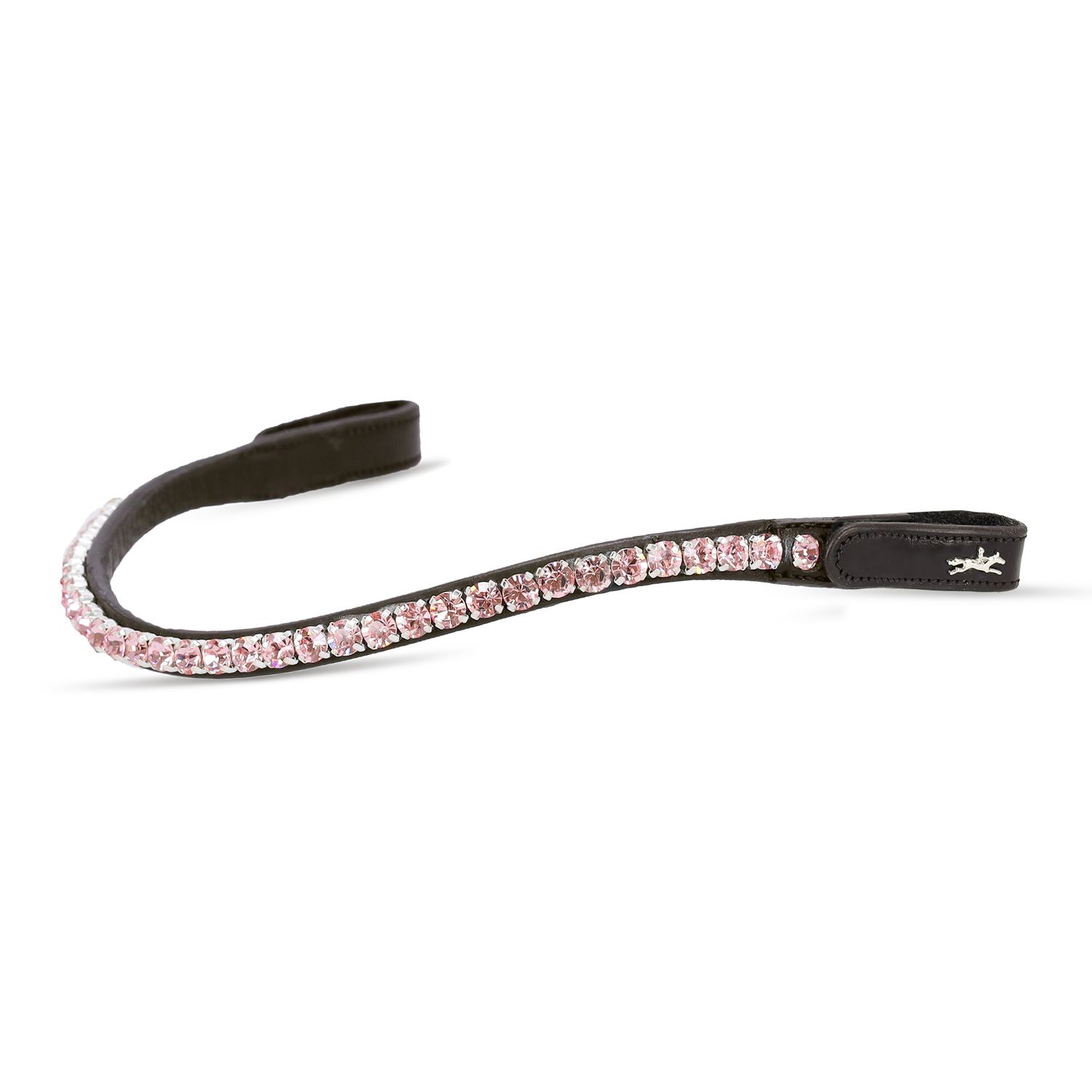 Schockemöhle Stirnriemen Siena - dark brown/rose, Größe VB