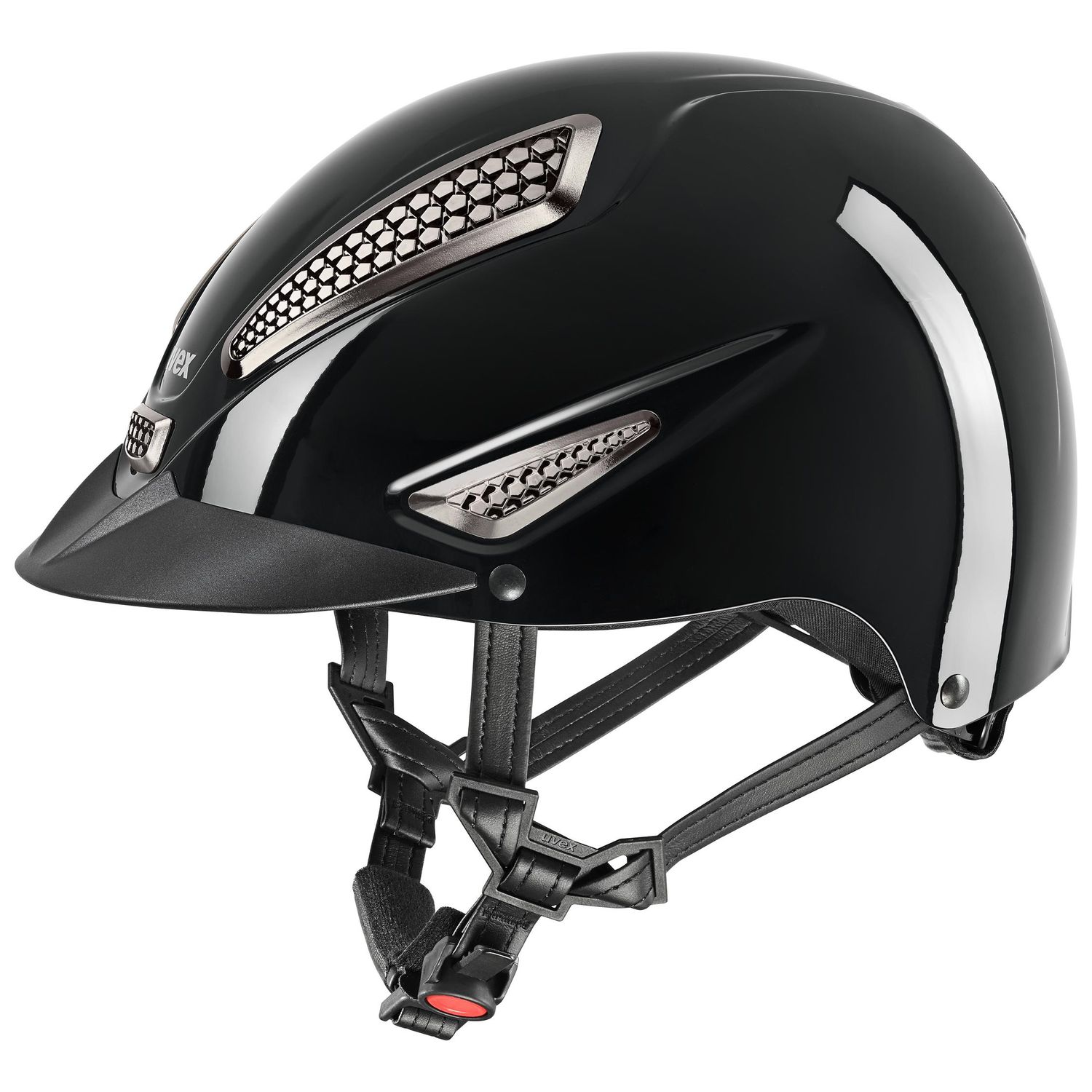 UVEX Perfexxion III shiny Reithelm - black glossy, Größe XXS-S (52-55)