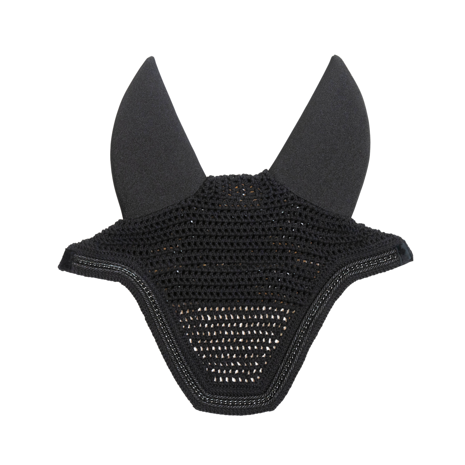 Kentucky Horsewear Fliegenmütze Wellington Metal Chain Soundless - black, Größe full soundless