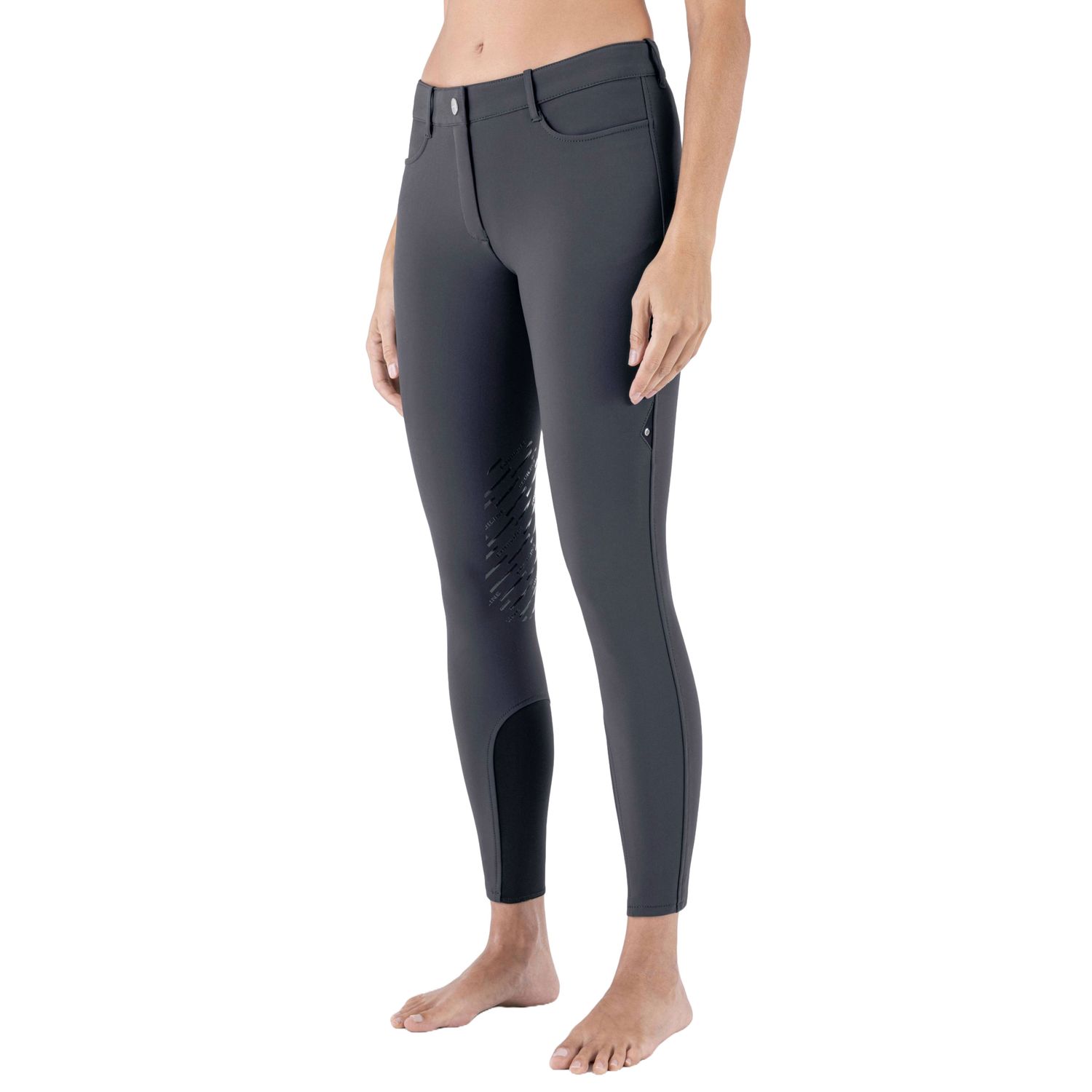 Equiline Cornek Kniegrip Reithose Damen - grau, Größe 42