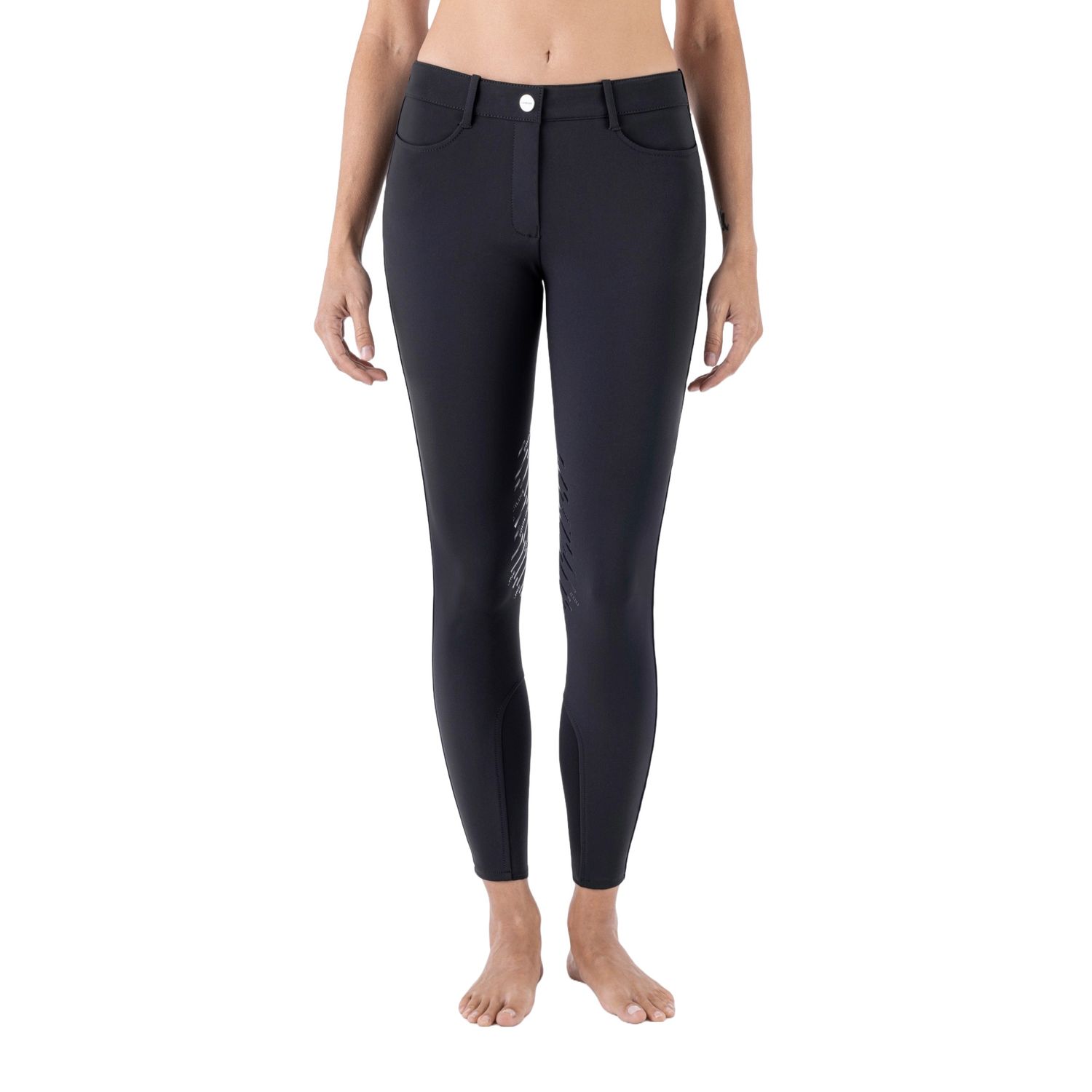 Equiline Cornek Kniegrip Reithose Damen - schwarz, Größe 42