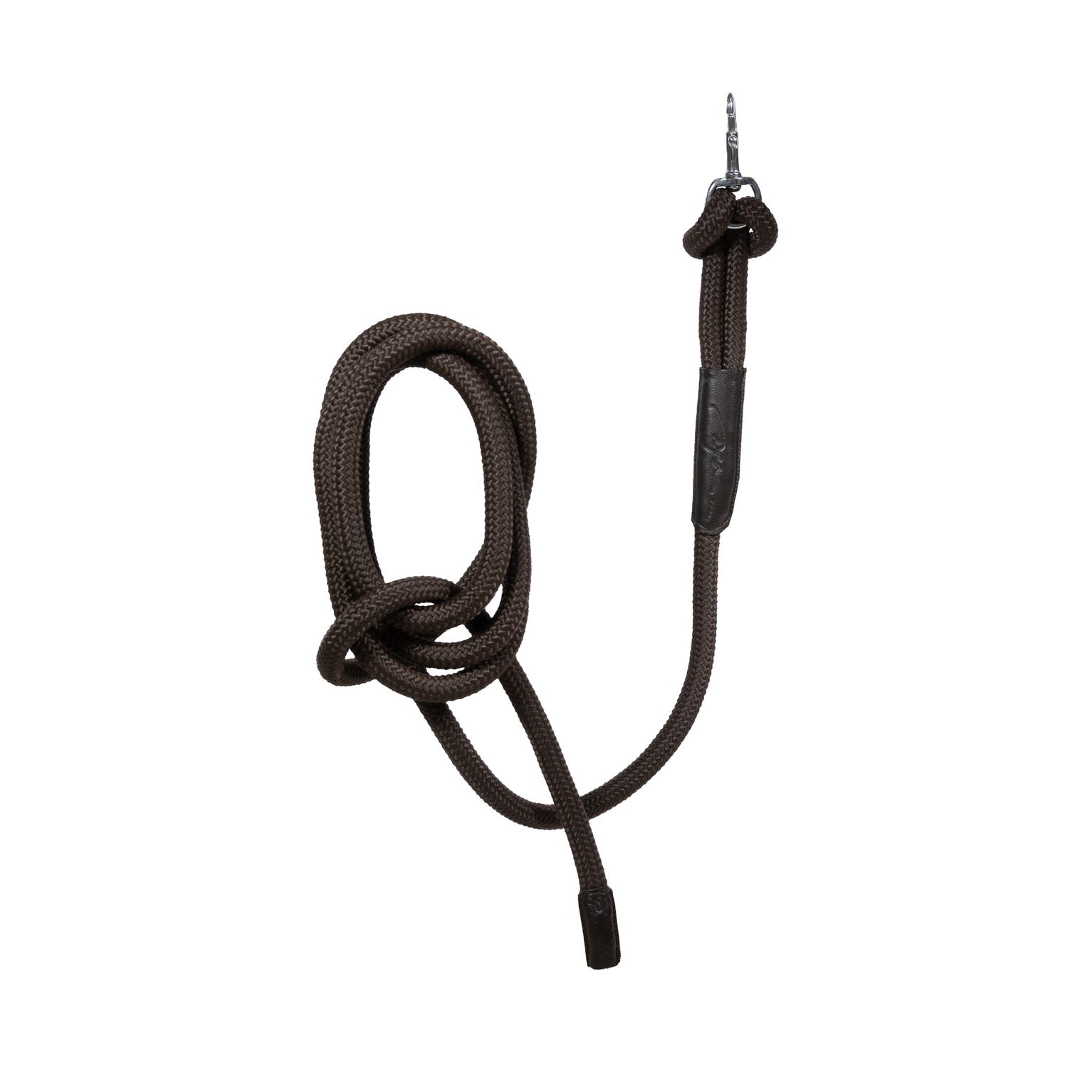 Dyon Trainings Führstrick mit abnehmbarem Karabiner - braun