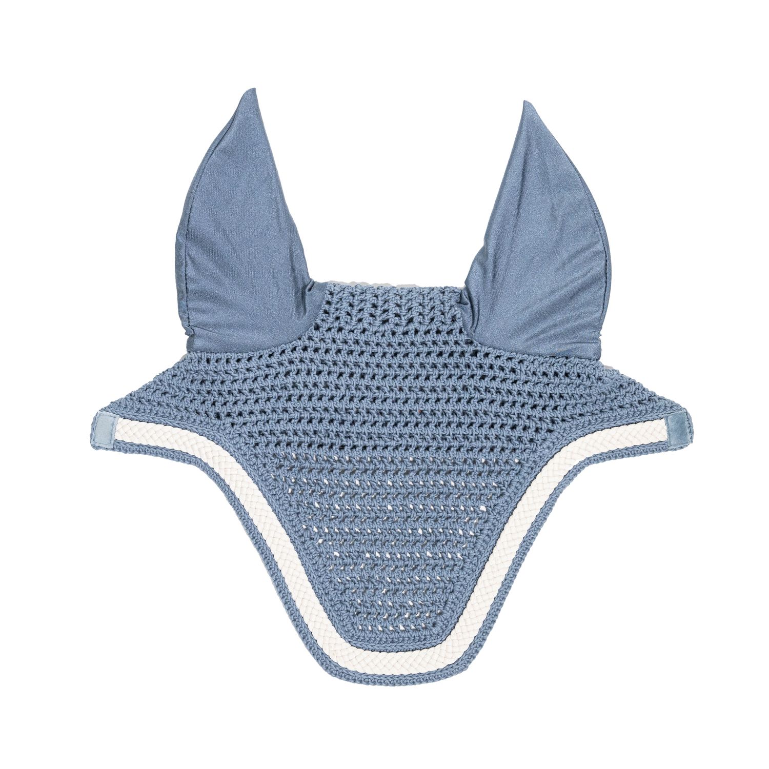 Kentucky Horsewear Wellington Plaited Cord Fliegenmütze - hellblau, Größe Full