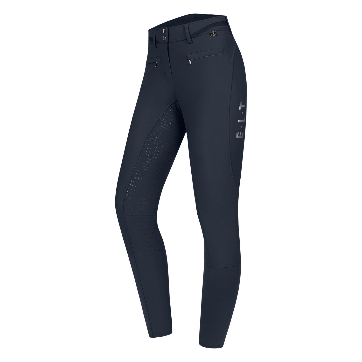 ELT Maja Glam curved High Waist Vollgrip Reithose Damen - tiefblau, Größe 38