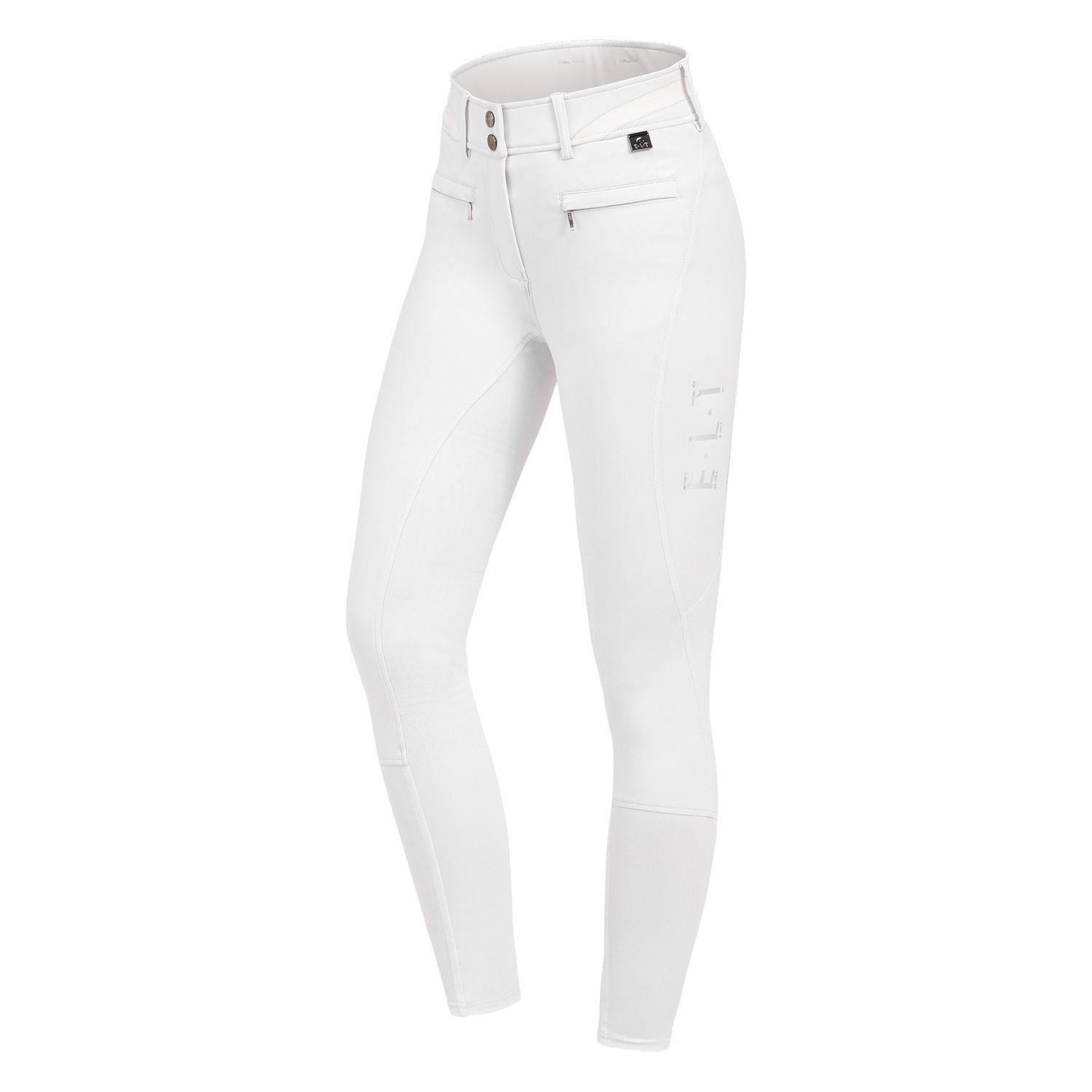 ELT Maja Glam curved High Waist Vollgrip Reithose Damen - weiß, Größe 44