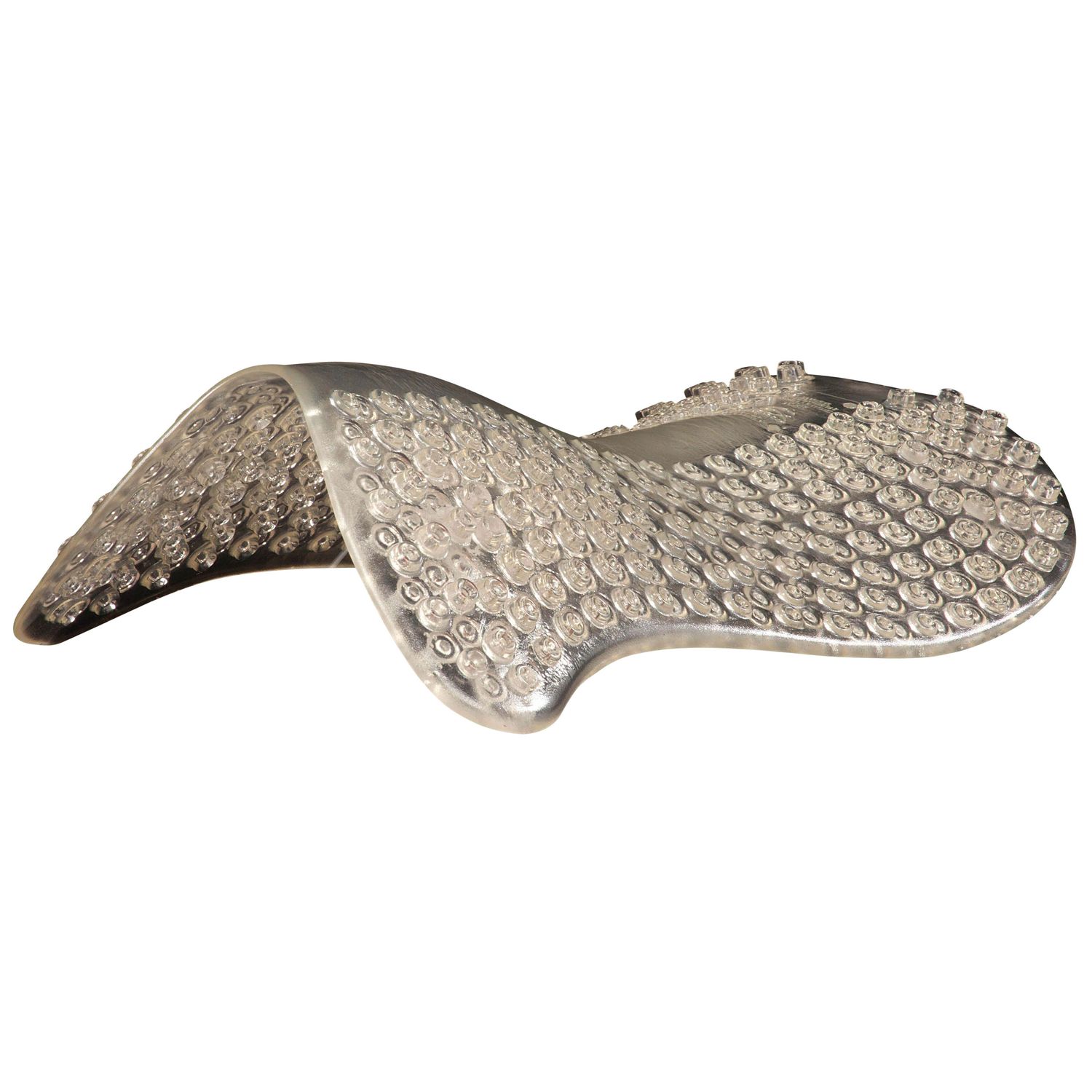 Acavallo Gel Pad MASSAGE Erhöhung vorne + hinten - transparent, Größe onesize