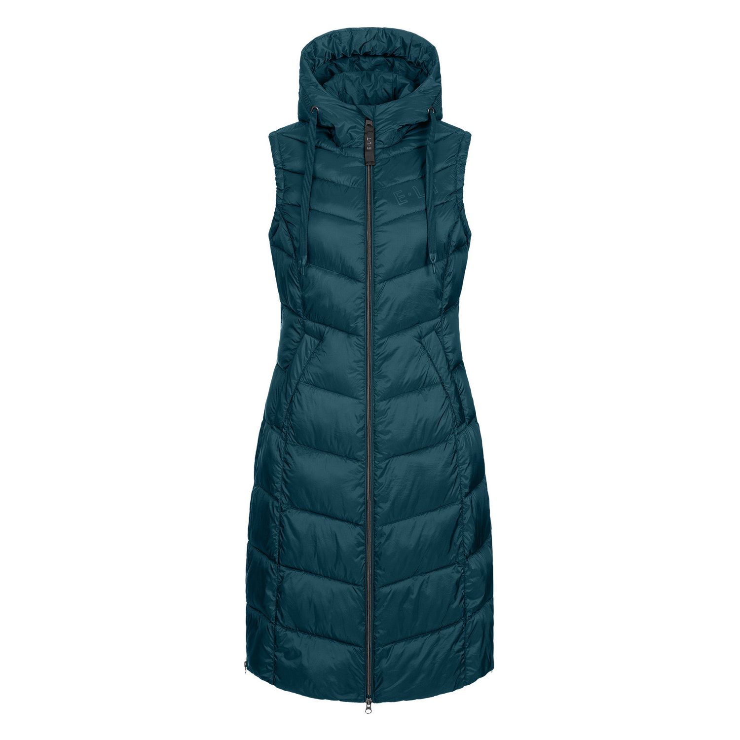ELT Ostende Lightweight Longweste Damen - petrolblau, Größe XS