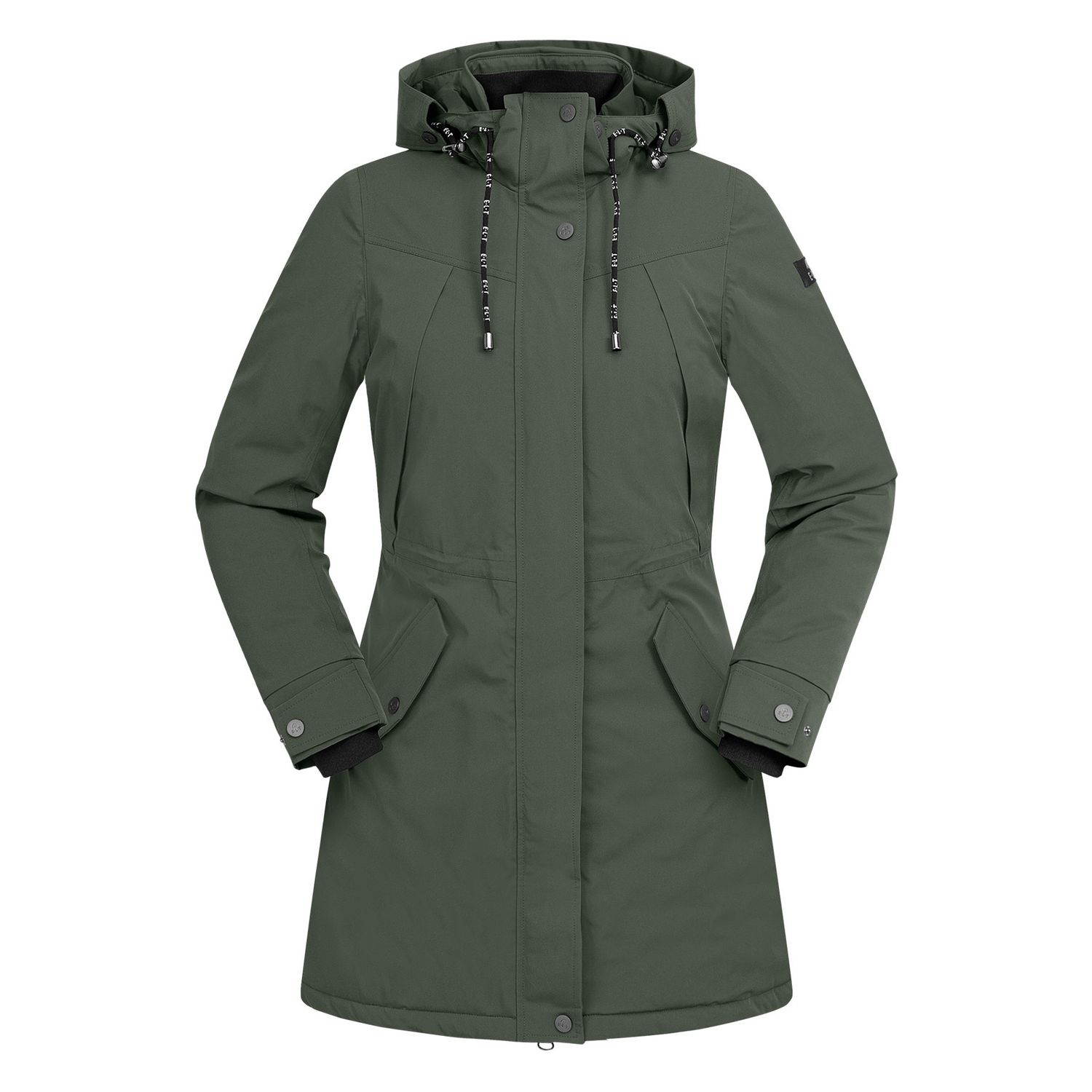 ELT Ontario Winter Performance-Reitparka Damen - dunkeloliv, Größe XXL