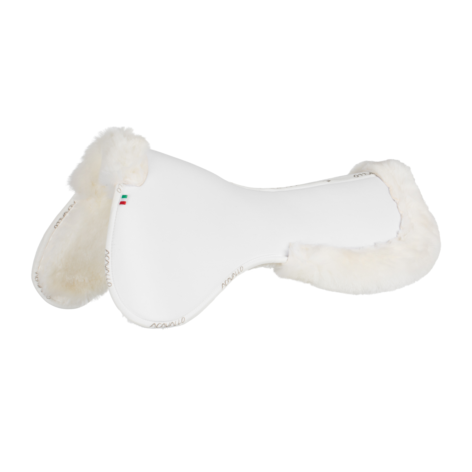 Acavallo Pad suede Close Contact Memory Foam Full Sheepskin - white/white, Größe M