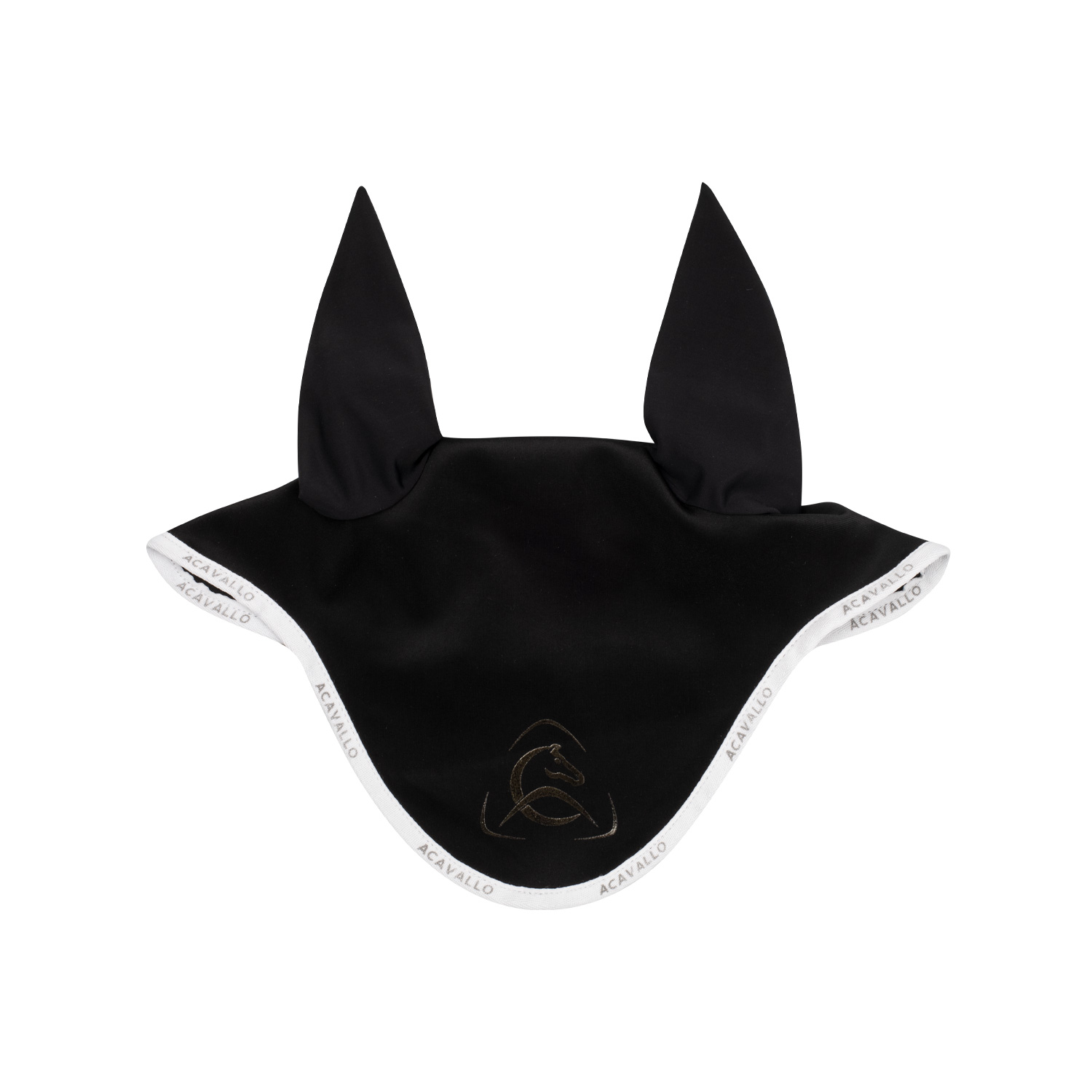 Acavallo Lykra Fliegenohren mit Silikon Logo - black/white